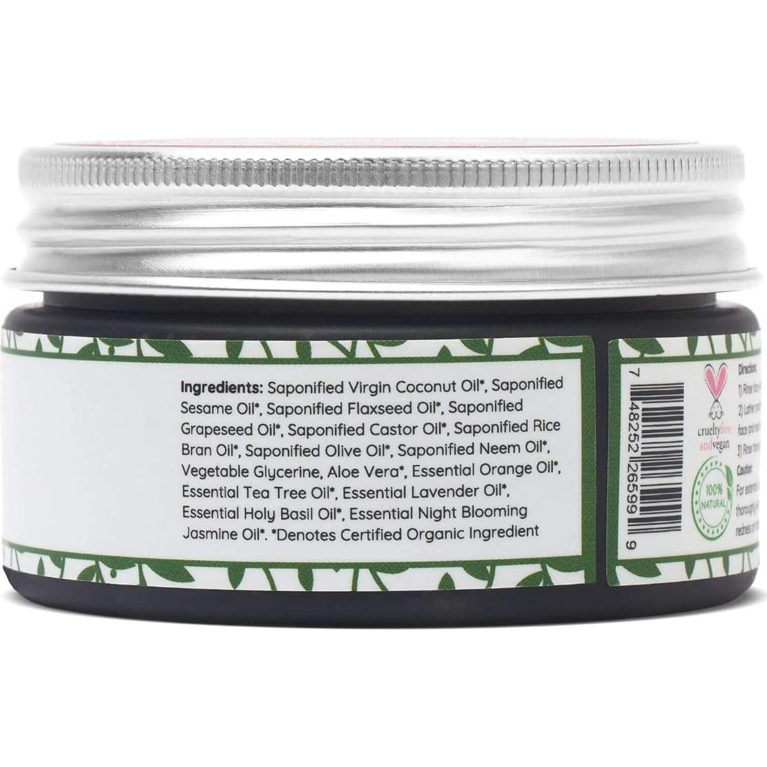 Limpiador Facial Orgánico Clay Lotus 100% Natural para Piel Grasa