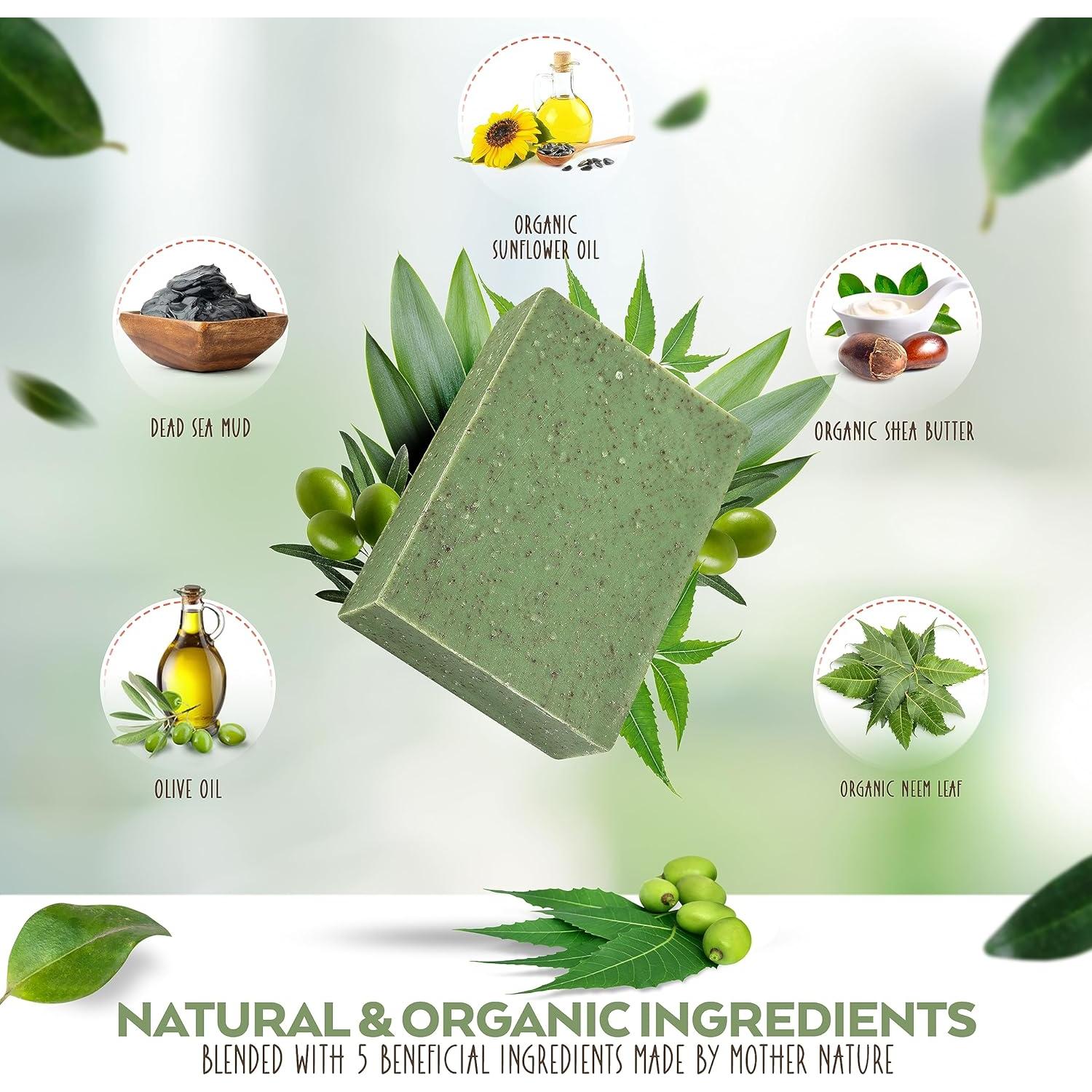 Jabones Barra Aspen Kay Naturals 127g x6 Barro del Mar Muerto y Neem