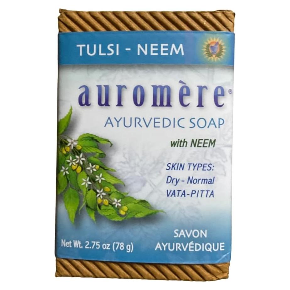 Jabón en Barra Auromere Tulsi Neem 77g Natural