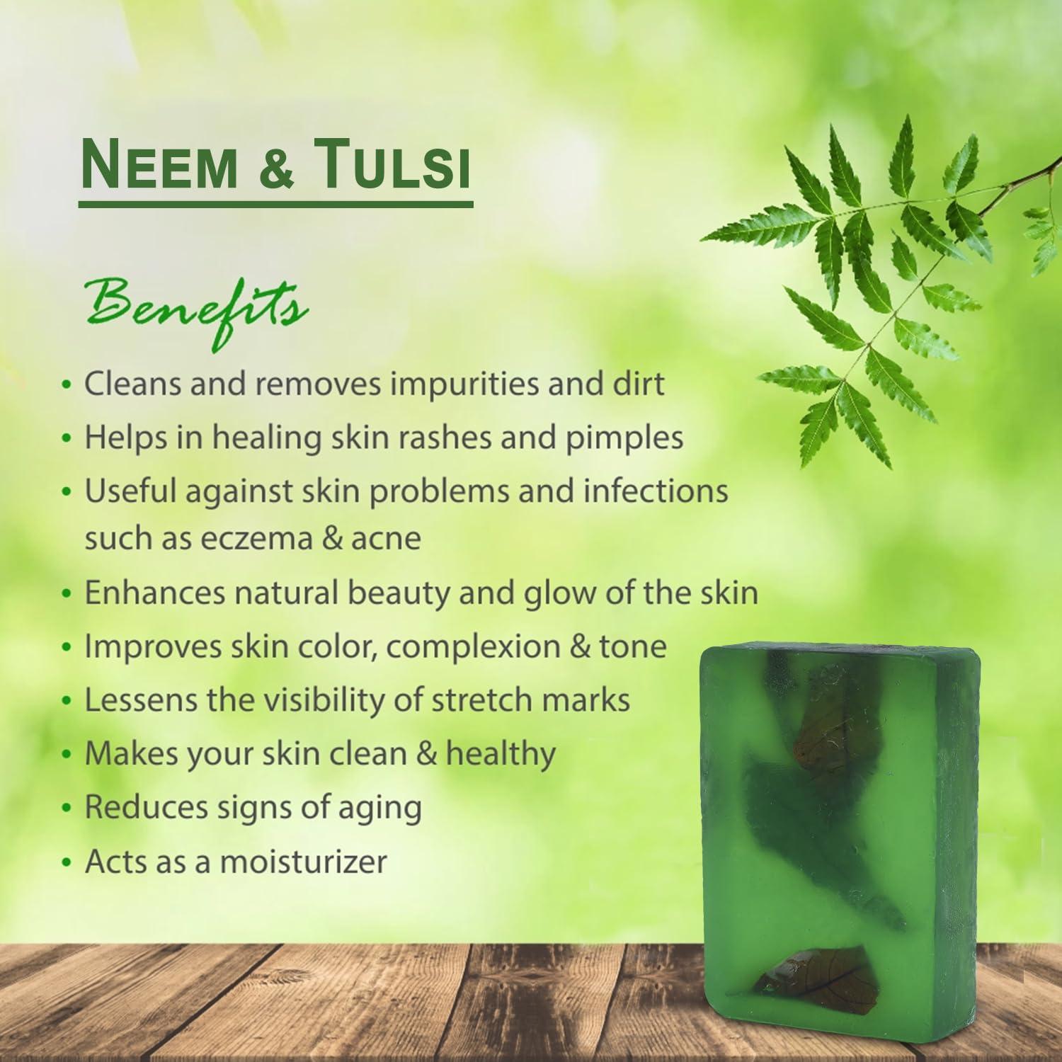 Jabón Artesanal SVATV Neem y Tulsi 250g - Exfoliante Natural