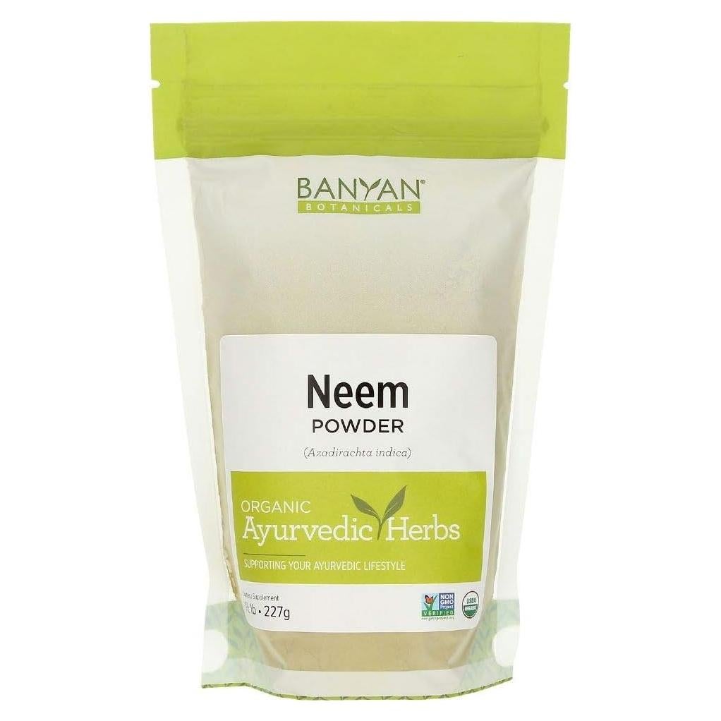 Polvo de Neem Orgánico Banyan Botanicals 226.8 g - Purificante