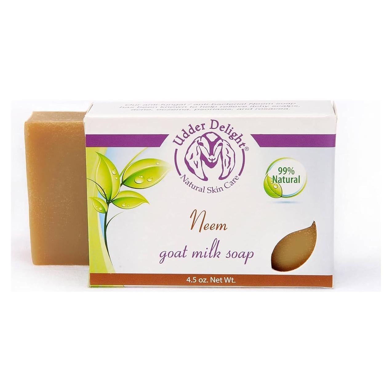 Jabón Natural de Neem Udder Delight 170g Sin Fragancia