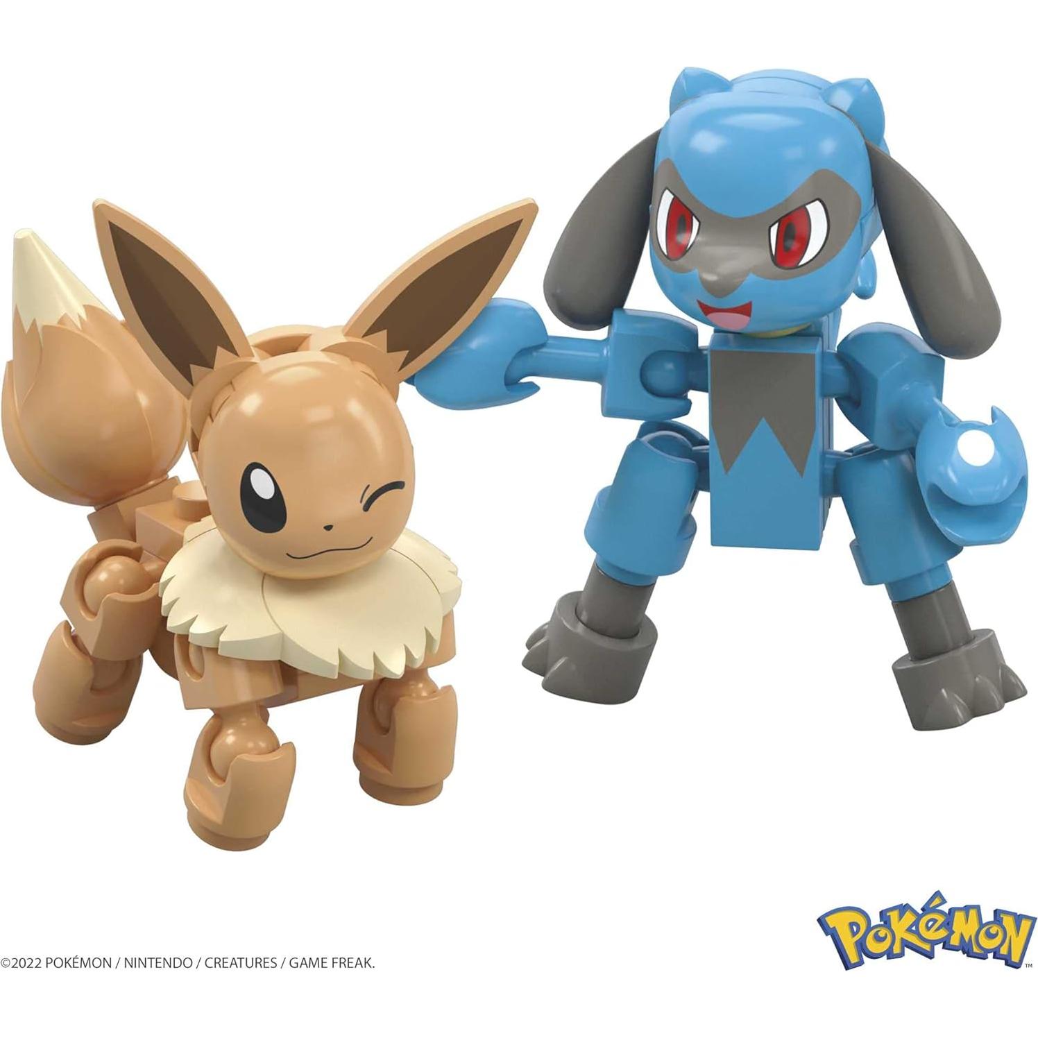 Set de Construcción MEGA Pokémon con Eevee y Riolu - 193 Piezas
