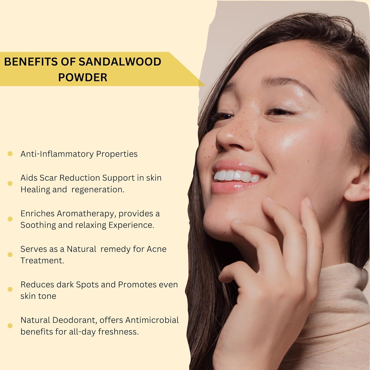 Combo Polvo de Sándalo 99 g y Cúrcuma Silvestre 150 g - Cuidado Facial DIY