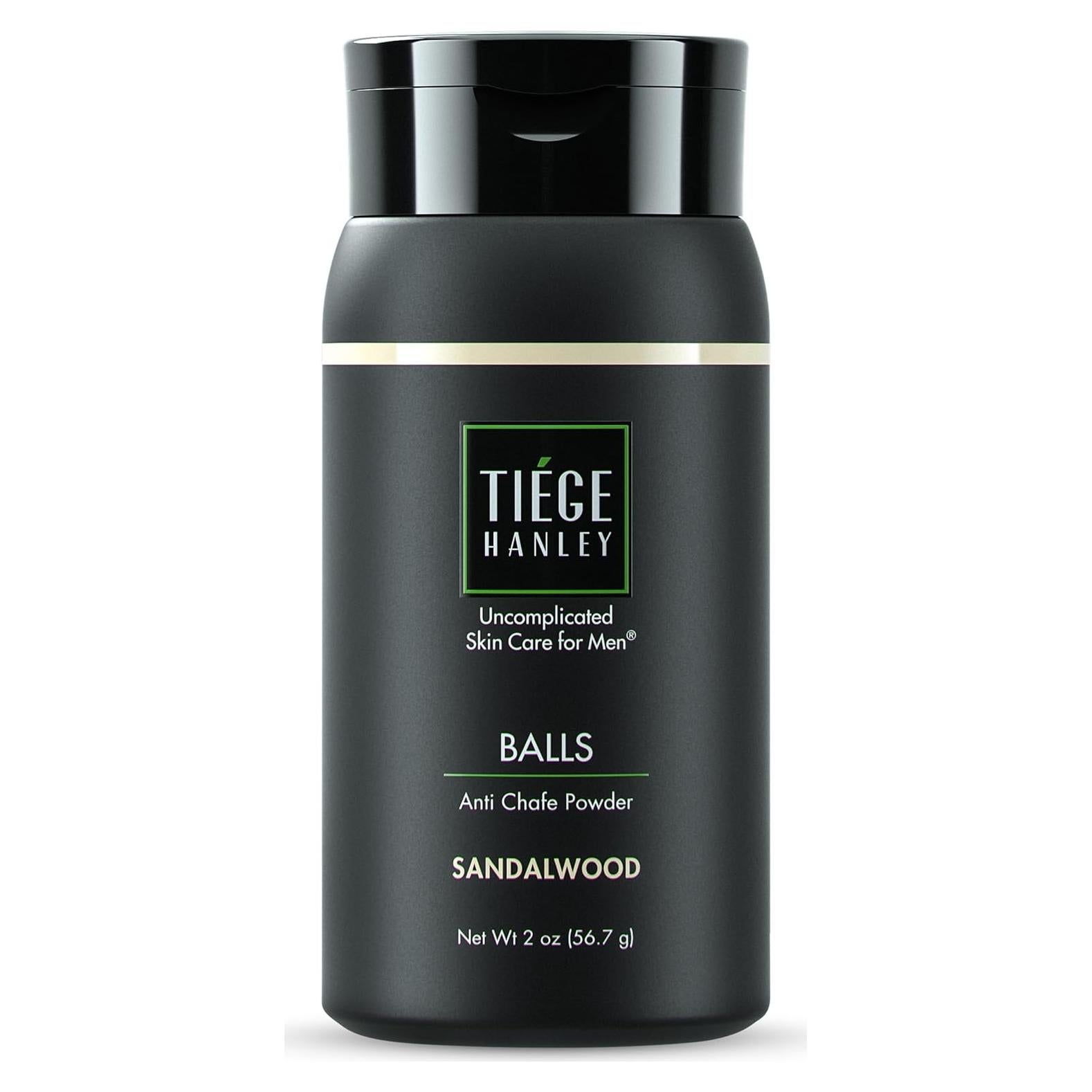 Polvo Antichafing Tiege Hanley 56.7g Sándalo - Para Pies y Muslos