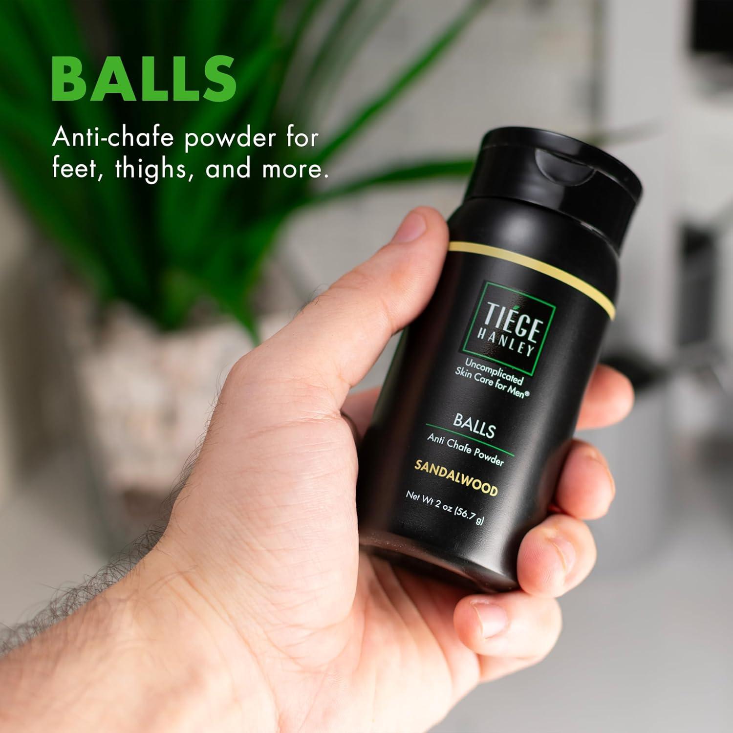 Polvo Antichafing Tiege Hanley 56.7g Sándalo - Para Pies y Muslos