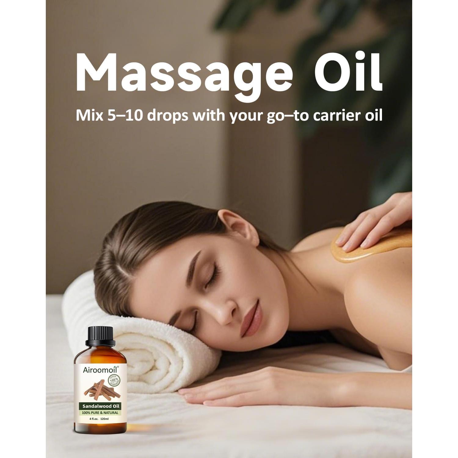 Aceite Esencial de Sándalo Airoomoil 120ml - Aromaterapia y Cuidado de la Piel