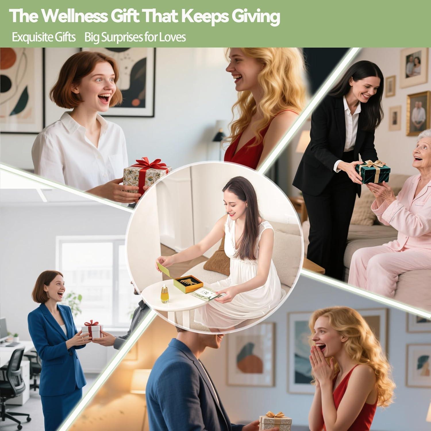 Gua Sha Multifuncional Aurift de Sándalo Verde 4-en-1