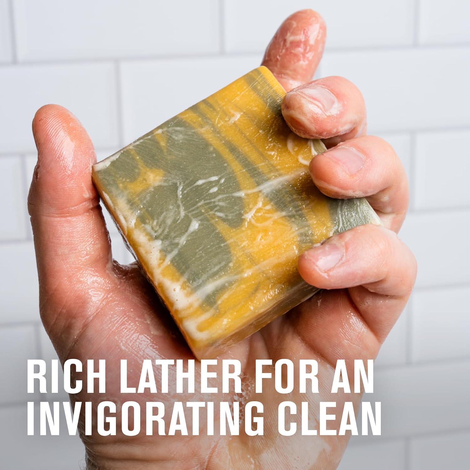 Jabón de Barra Every Man Jack - Aroma Ámbar y Sándalo - 3 Unidades