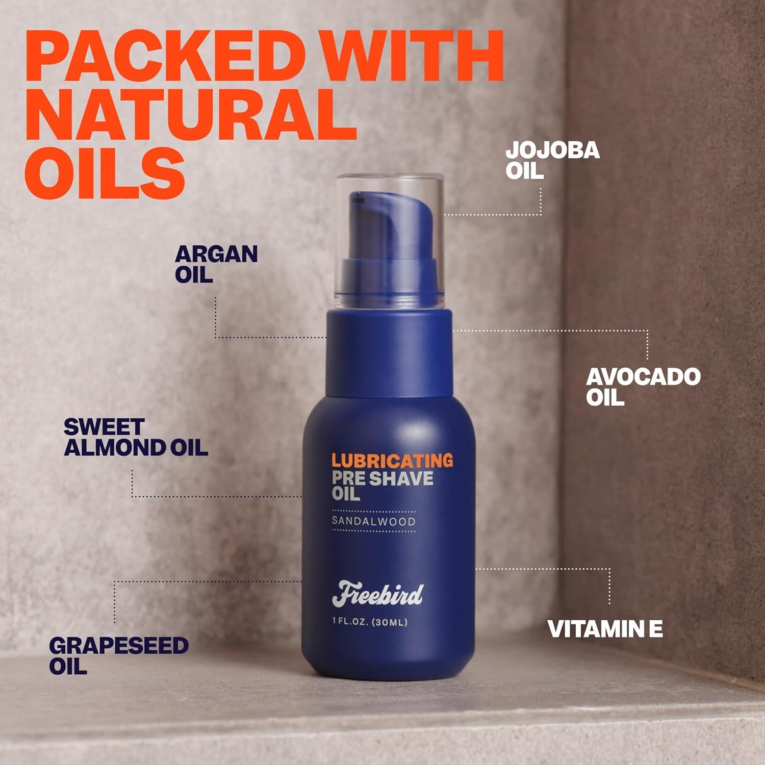 Aceite Pre Afeitado Freebird 30mL Sándalo Natural Hidratante