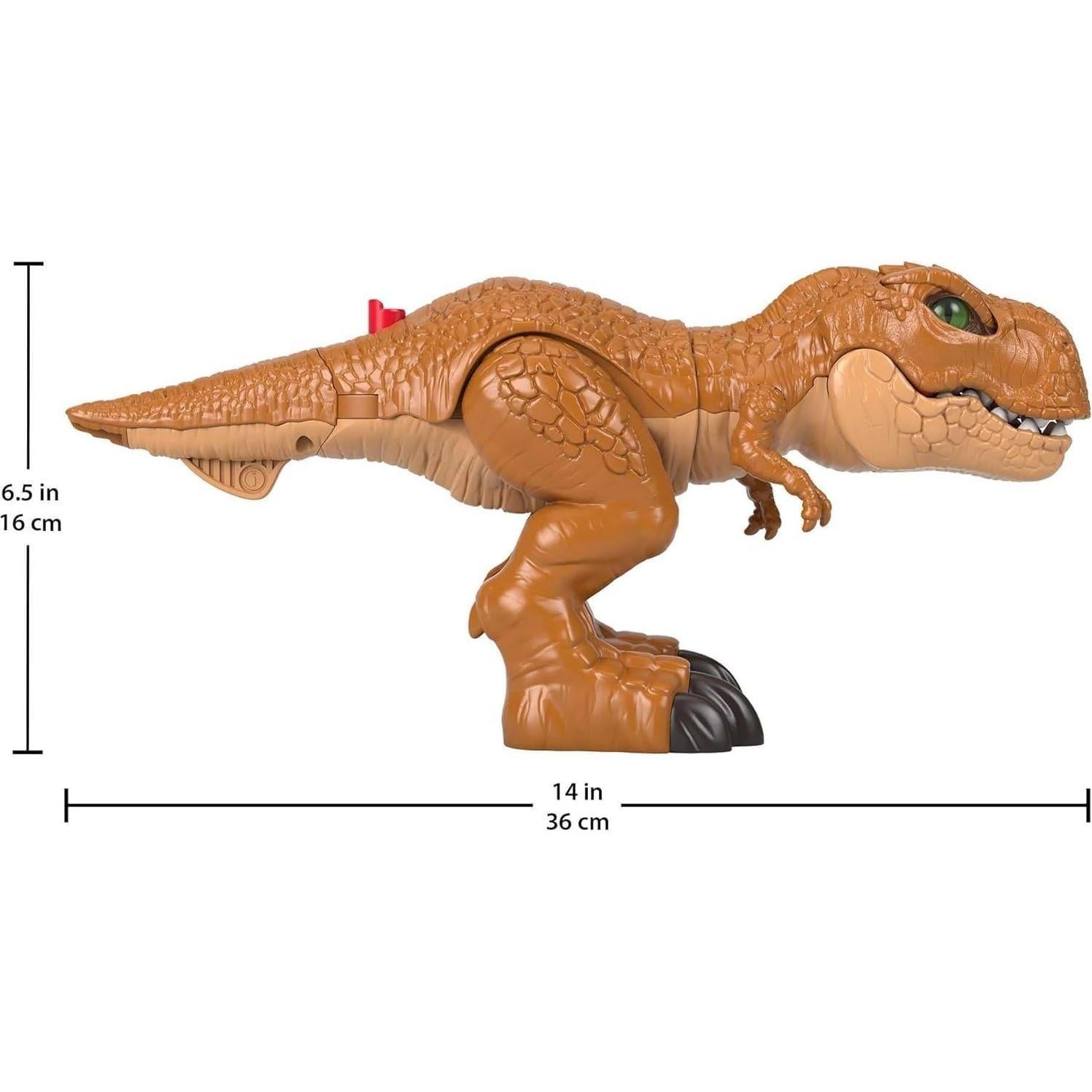 Dinosaurio T. rex Fisher-Price Imaginext con Acción 3+