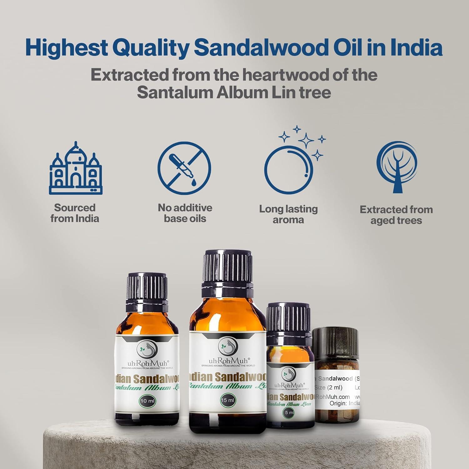 Aceite Esencial de Sándalo Mysore 5 ml - 100% Natural