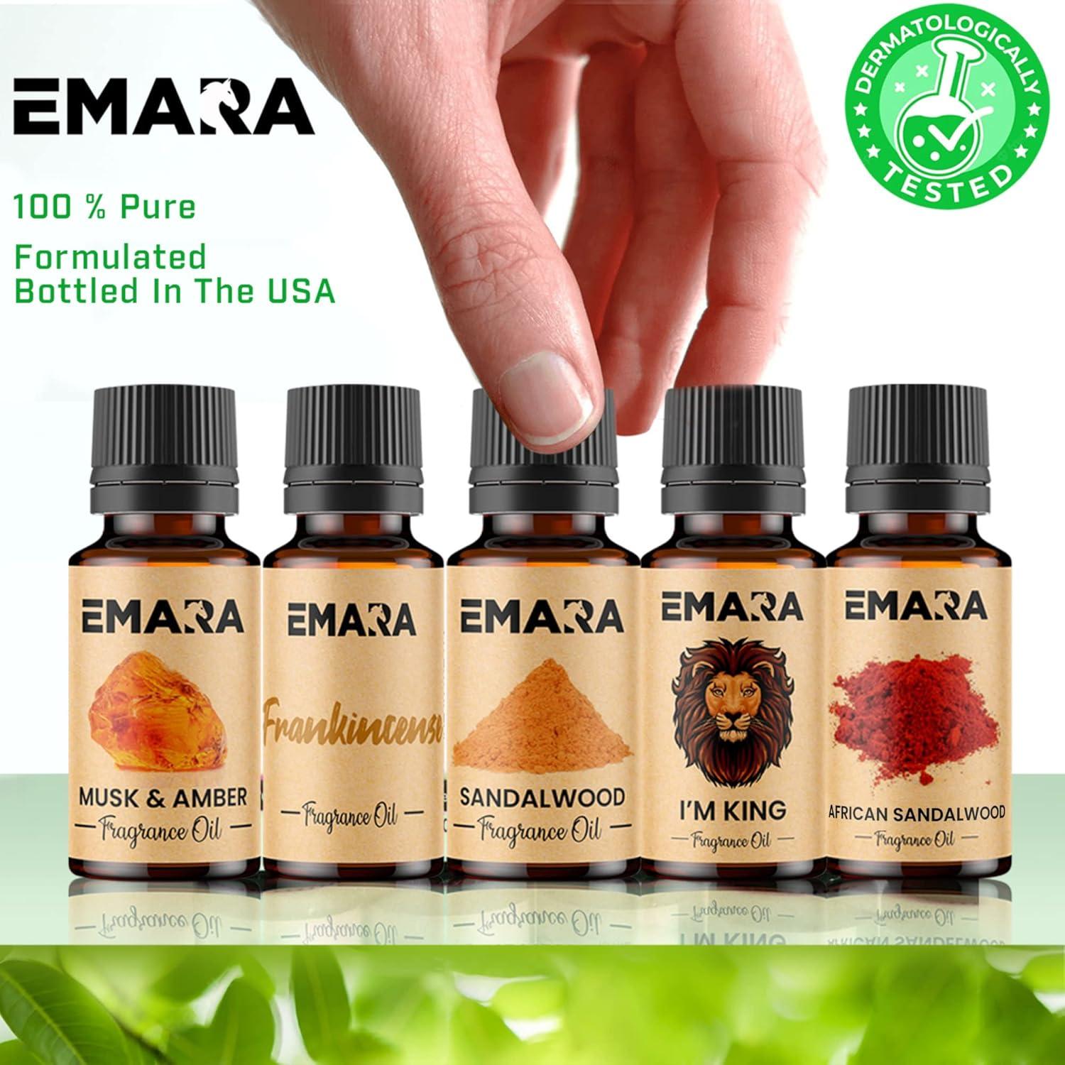 Aceite Esencial de Sándalo EMARA 15 mL Orgánico para Difusores