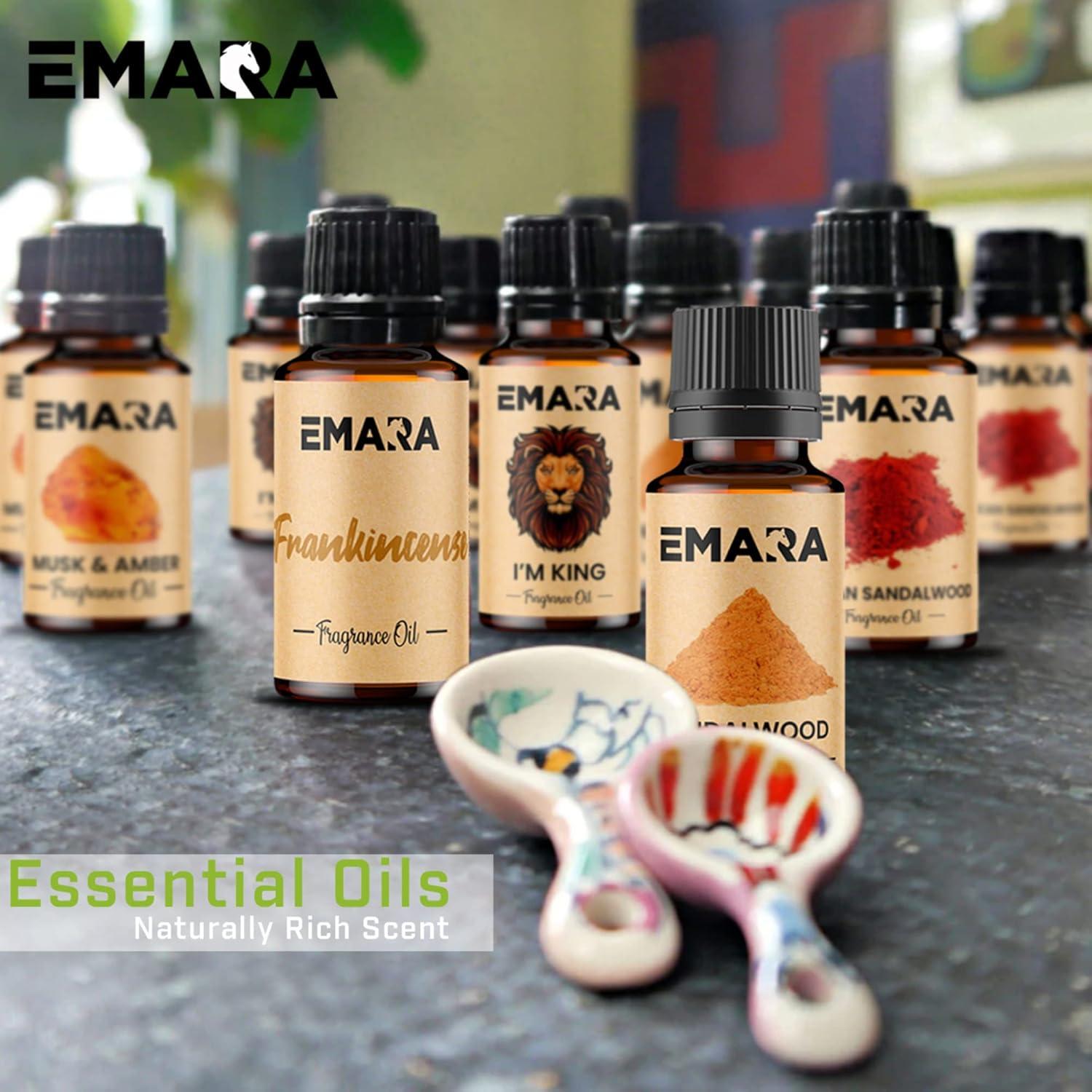 Aceite Esencial de Sándalo EMARA 15 mL Orgánico para Difusores