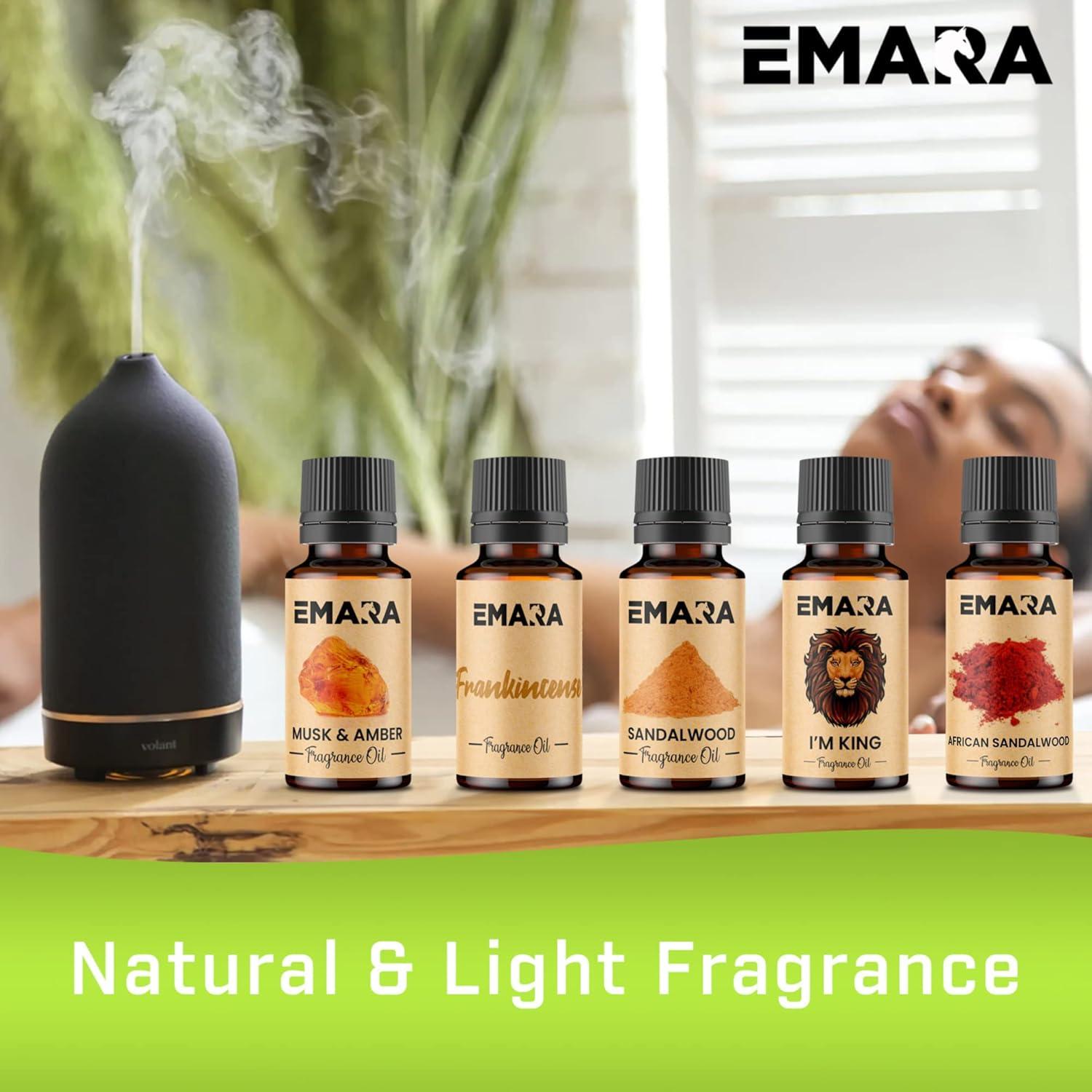 Aceite Esencial de Sándalo EMARA 15 mL Orgánico para Difusores