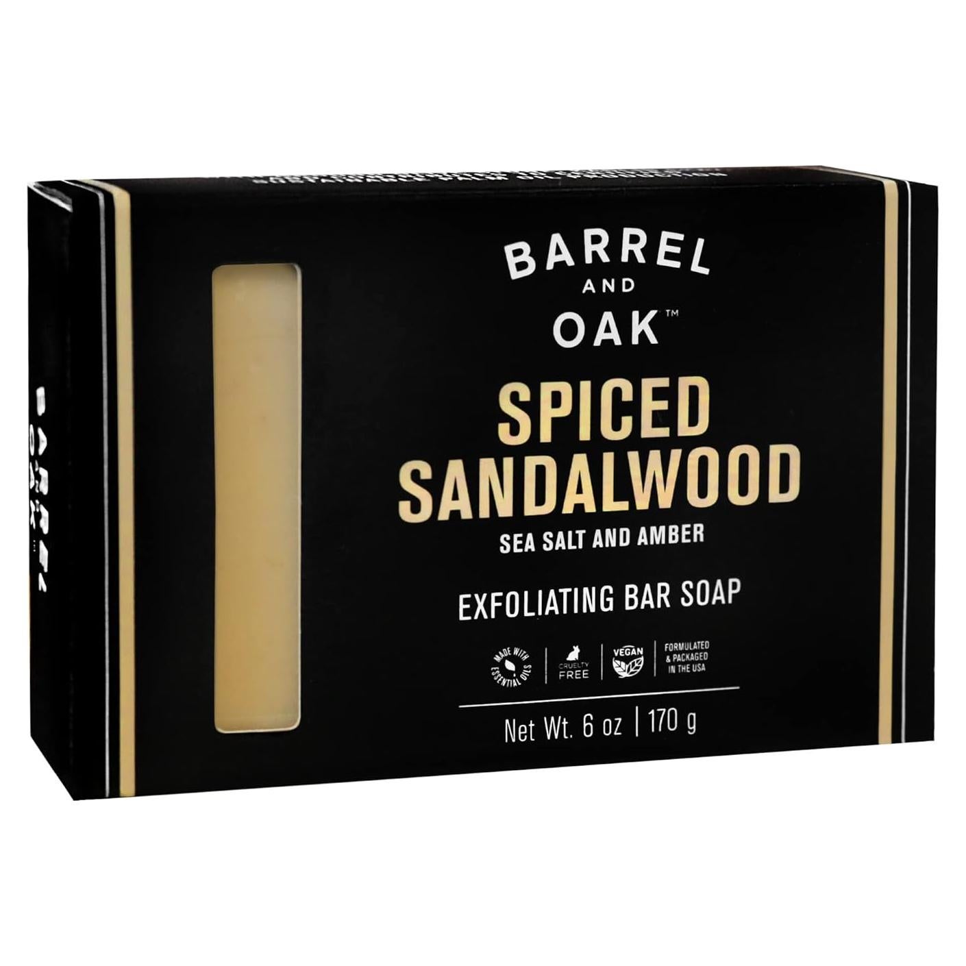 Jabón Exfoliante Barril y Roble Sándalo Especiado 170g