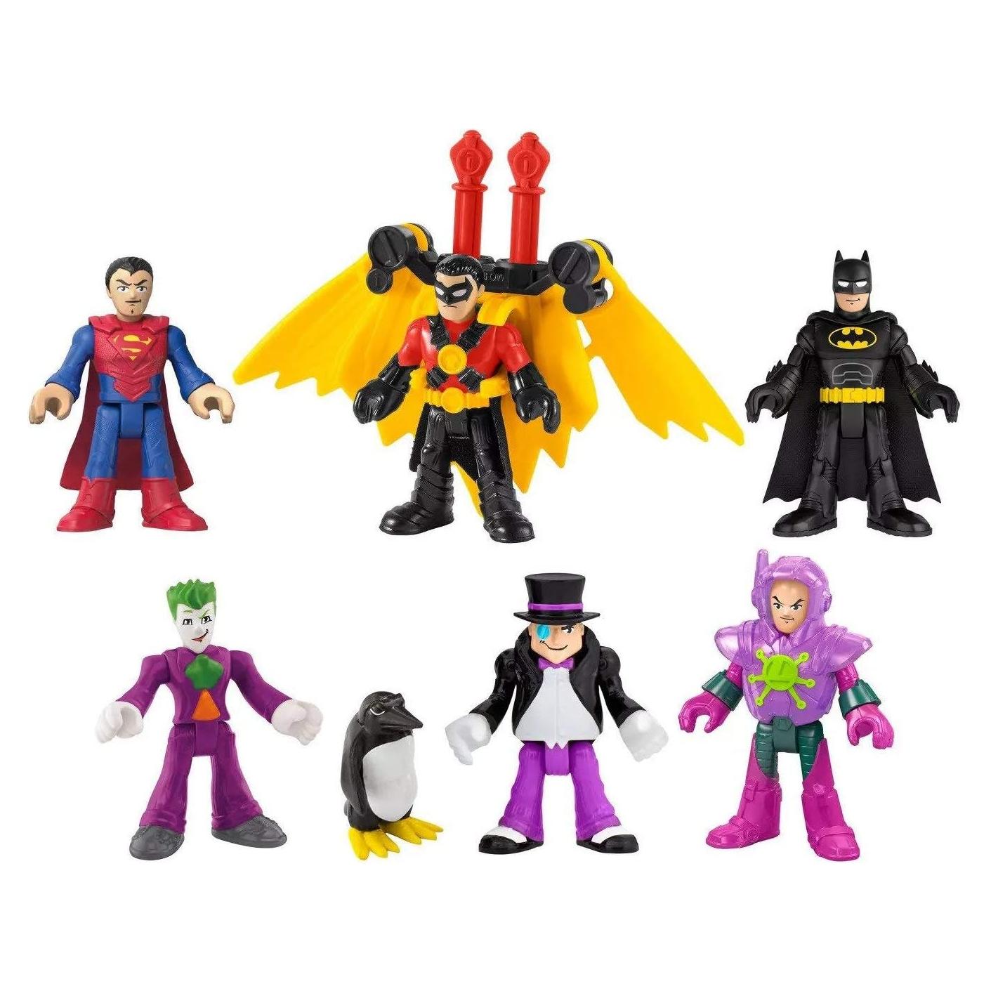 Figuras Deluxe Imaginext DC Super Friends - 6 Figuras