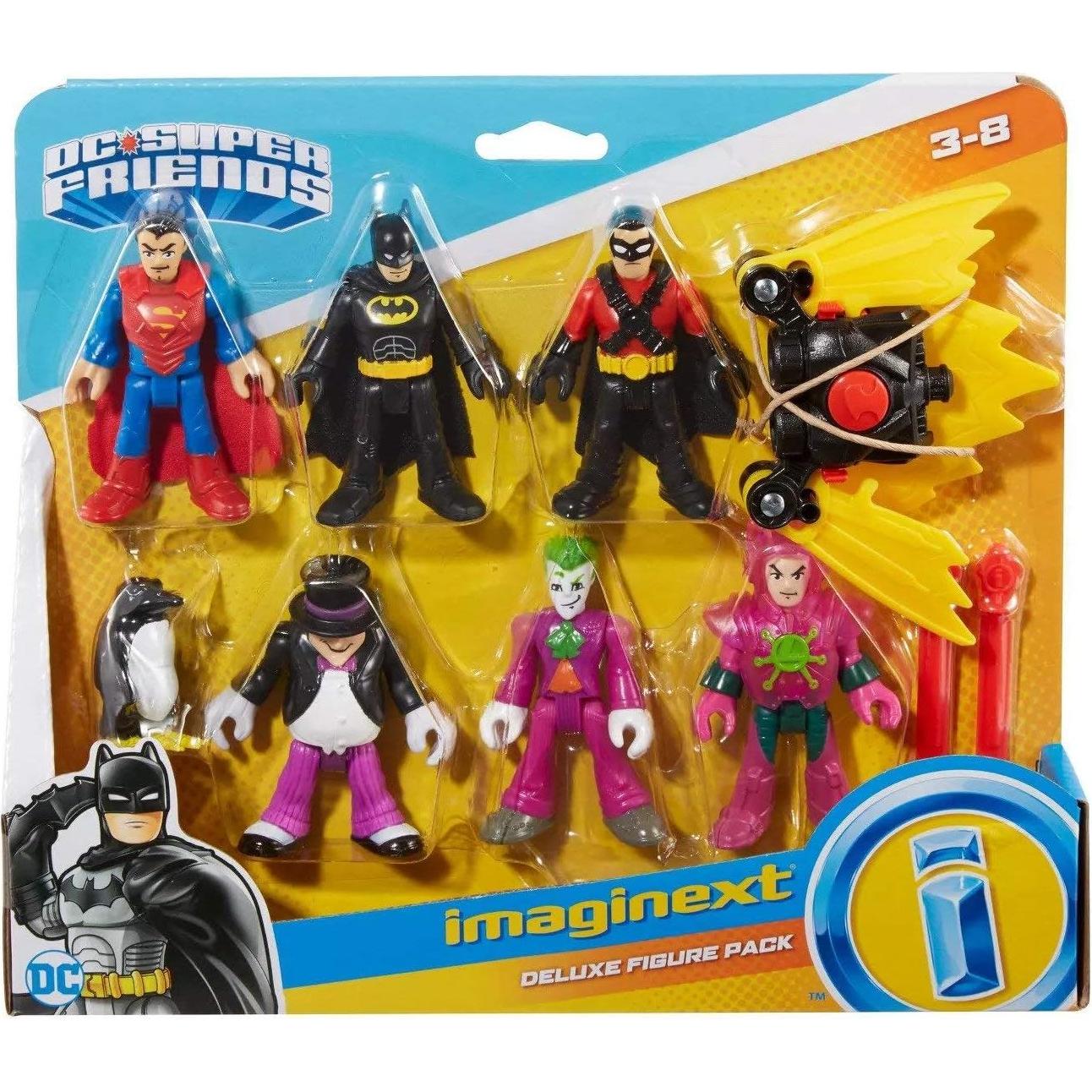 Figuras Deluxe Imaginext DC Super Friends - 6 Figuras
