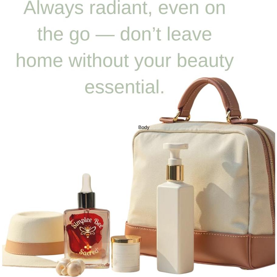 Aceite Corporal Hidratante Orgánico Simplee Bee 59ml Rosa y Sándalo