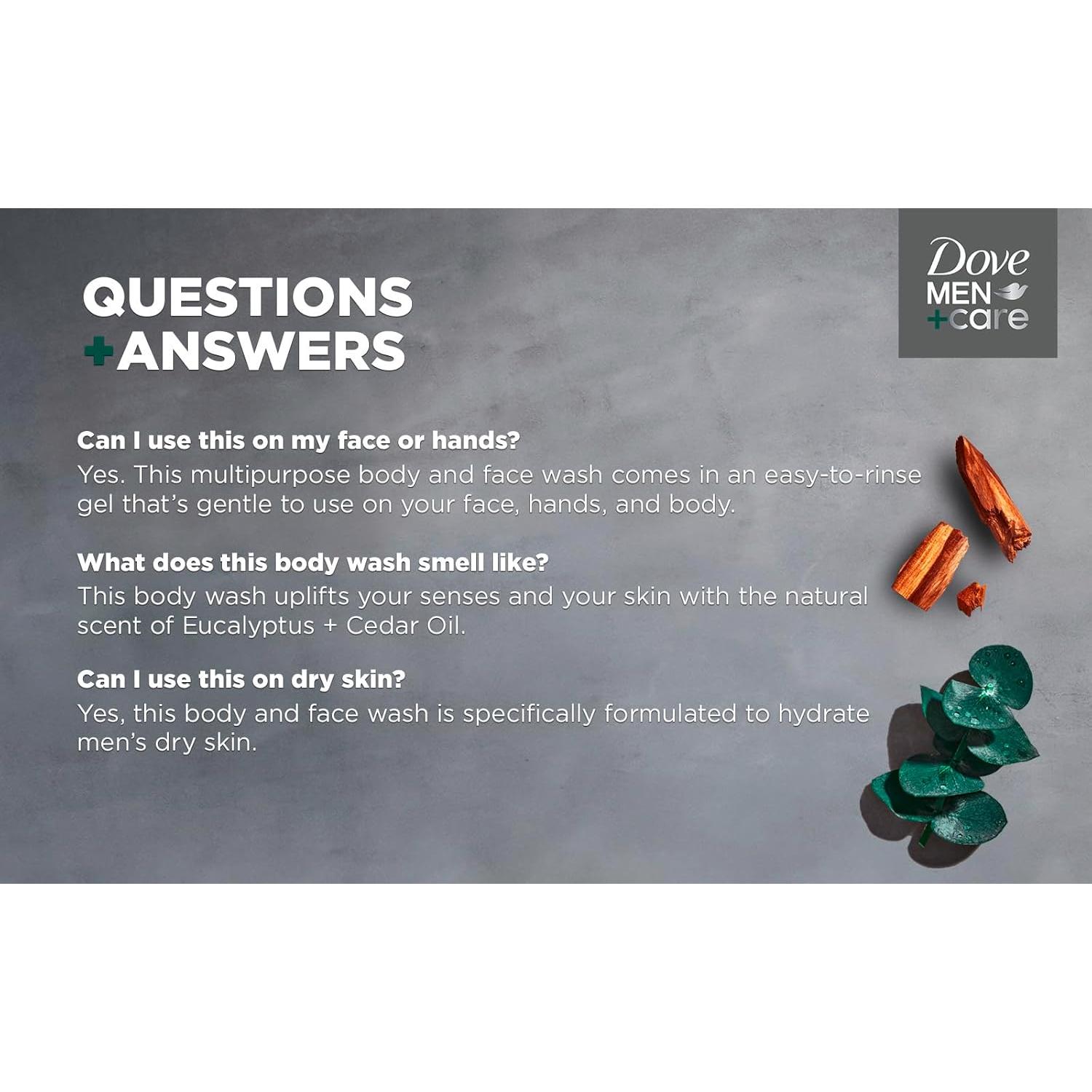 Dove Men+Care Gel de Ducha Eucalipto y Cedro 769 ml