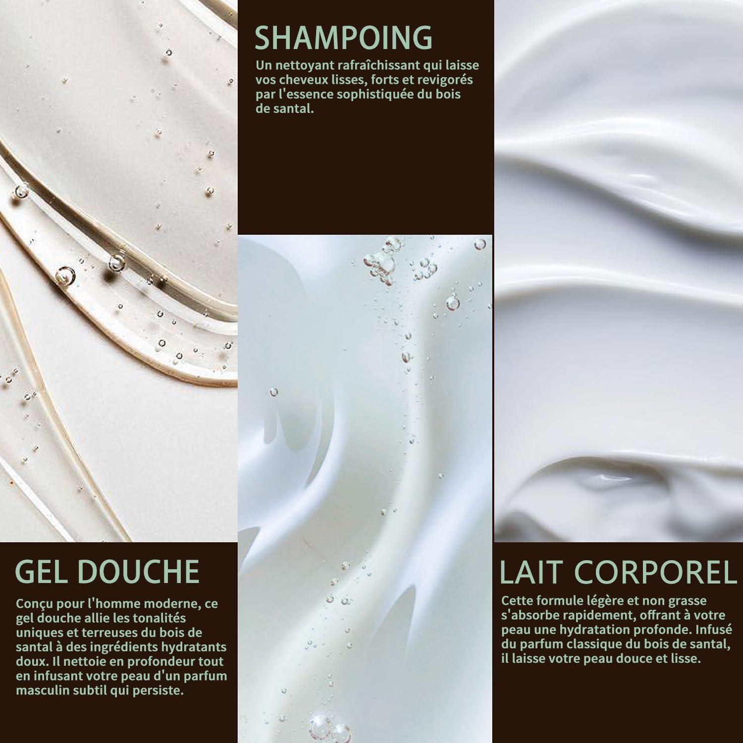 Conjunto de Regalo para Hombres BODY & EARTH - Gel de Ducha y Loción Sándalo