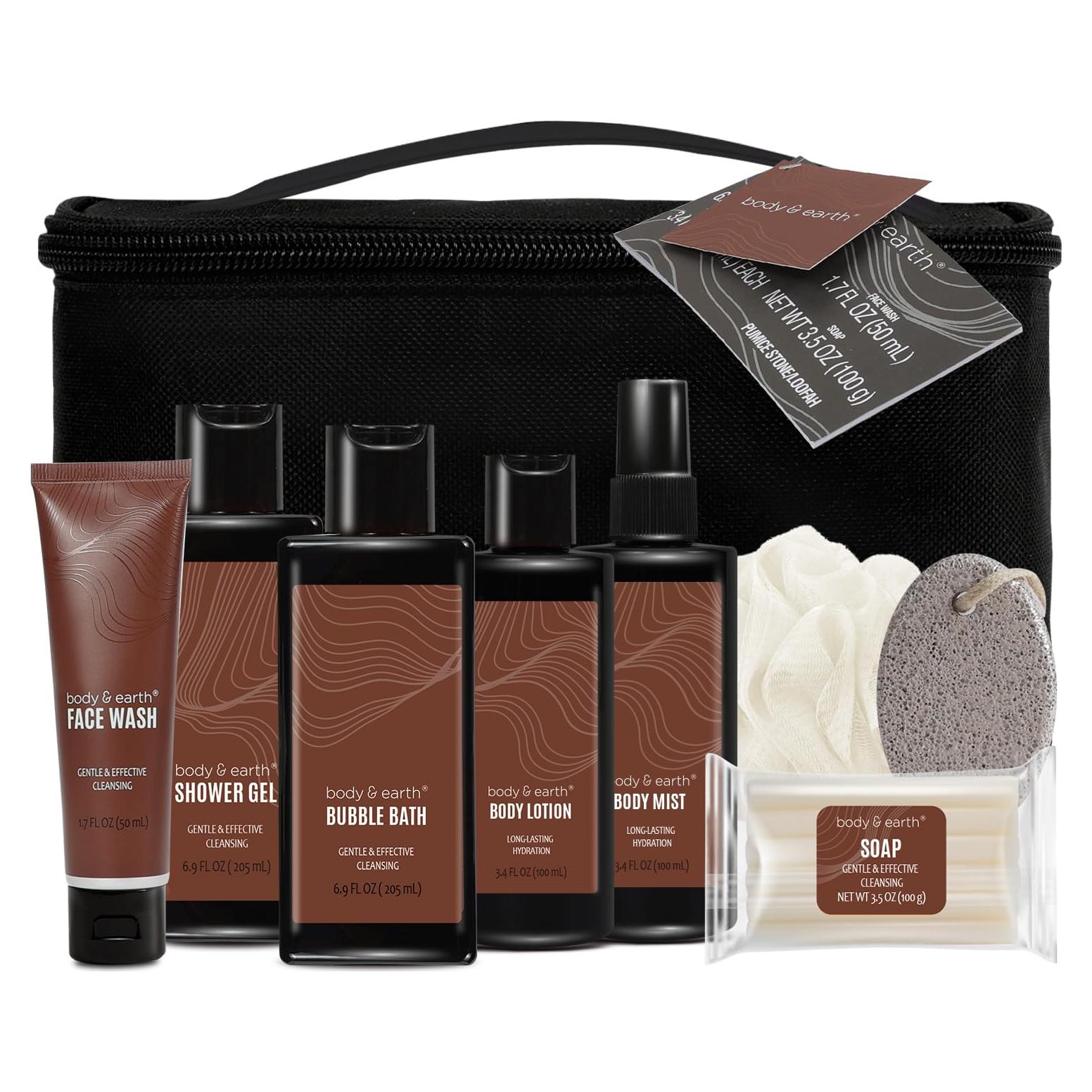 Conjunto de Cuidado Personal Body & Earth Sándalo 8 Piezas