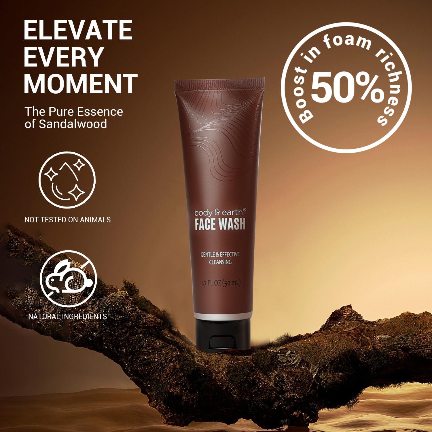 Conjunto de Cuidado Personal Body & Earth Sándalo 8 Piezas