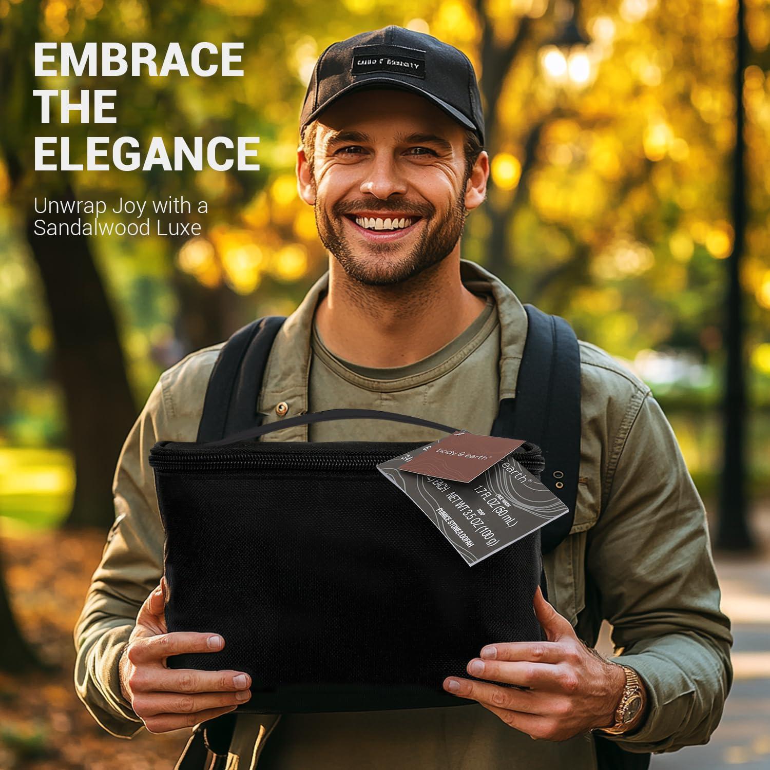 Conjunto de Cuidado Personal Body & Earth Sándalo 8 Piezas