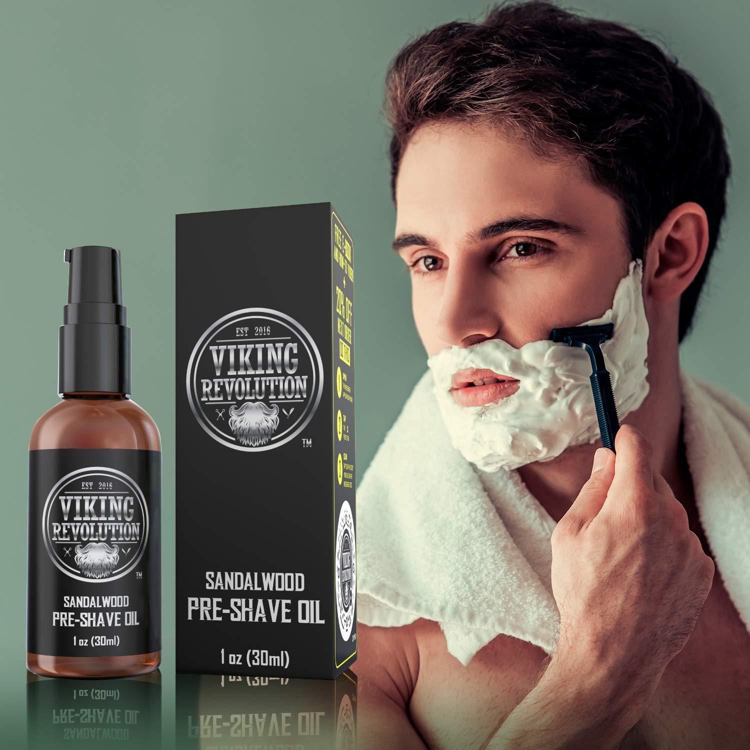 Aceite Pre-Afeitado Viking Revolution Sándalo 30 ml - Suave