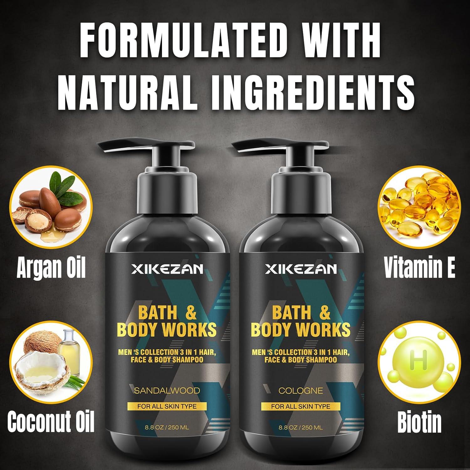 Set de Regalo de Gel de Ducha 3 en 1 XIKEZAN para Hombres