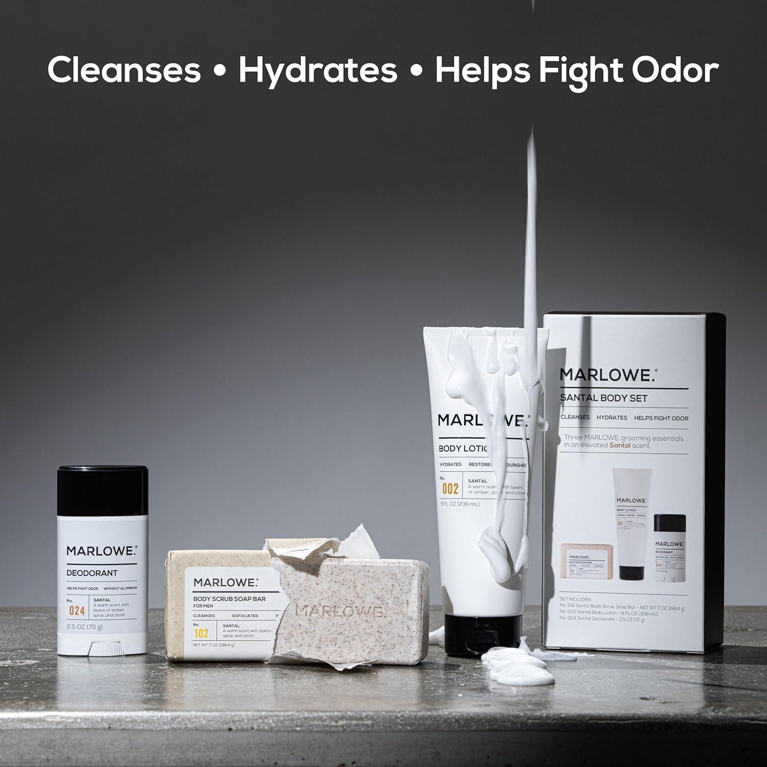 Set de Cuidado Corporal para Hombres MARLOWE. Santal 3 Piezas