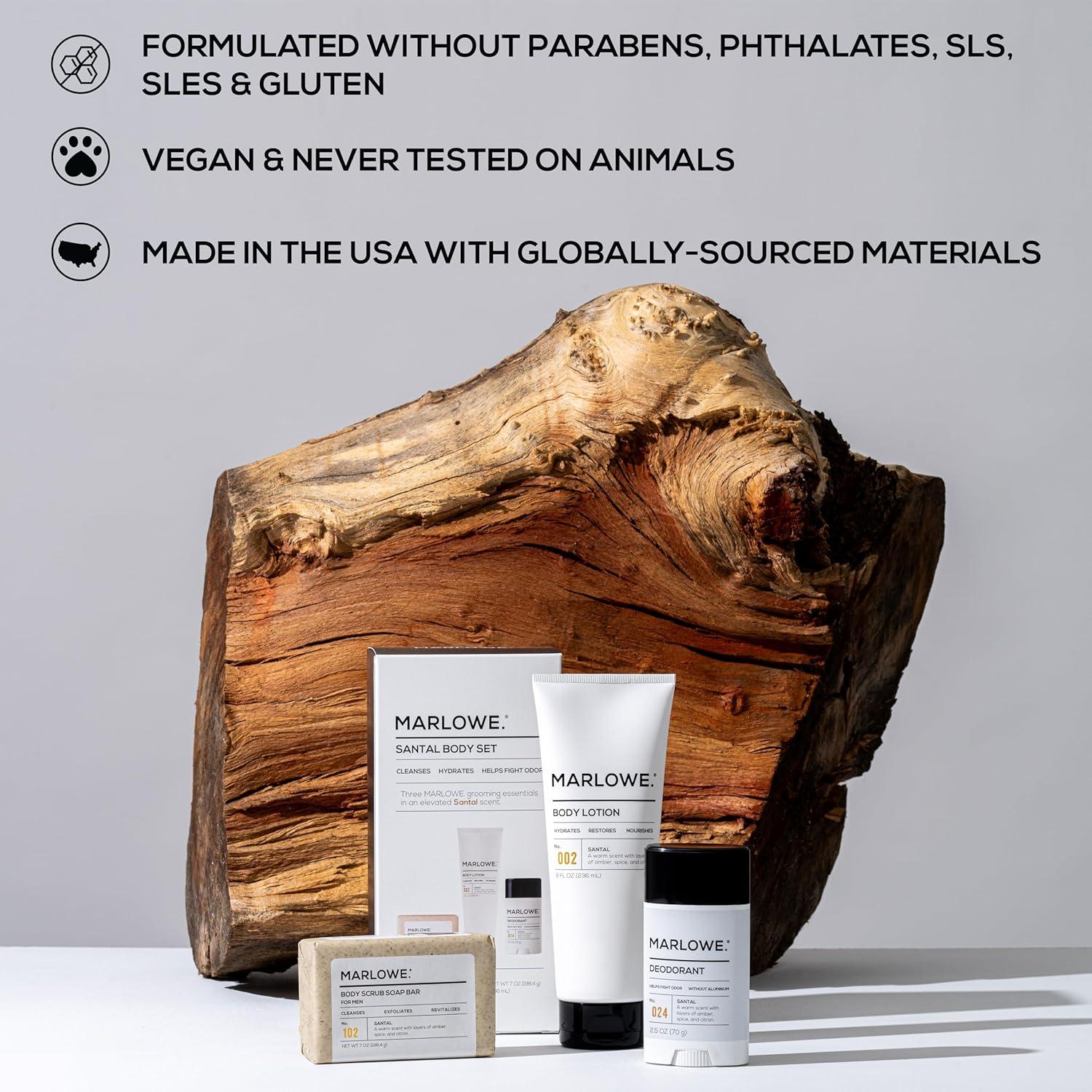 Set de Cuidado Corporal para Hombres MARLOWE. Santal 3 Piezas