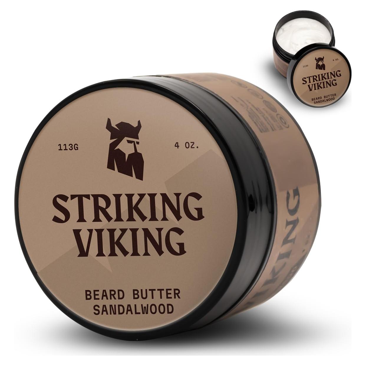 Acondicionador de Barba Striking Viking Sándalo 113g - Hidratante Natural