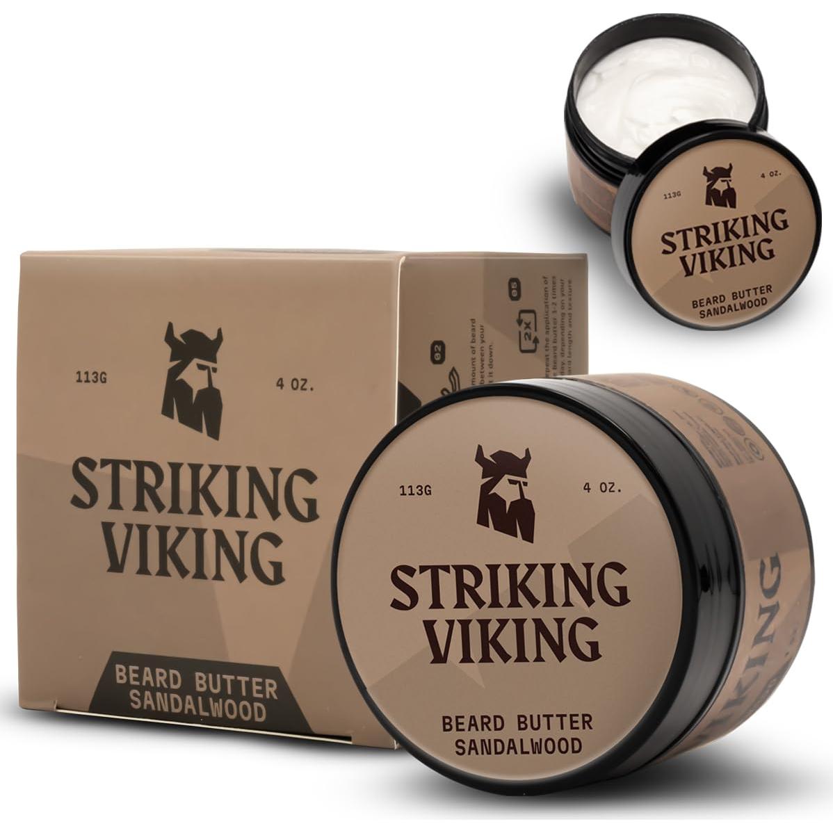 Acondicionador de Barba Striking Viking Sándalo 113g - Hidratante Natural