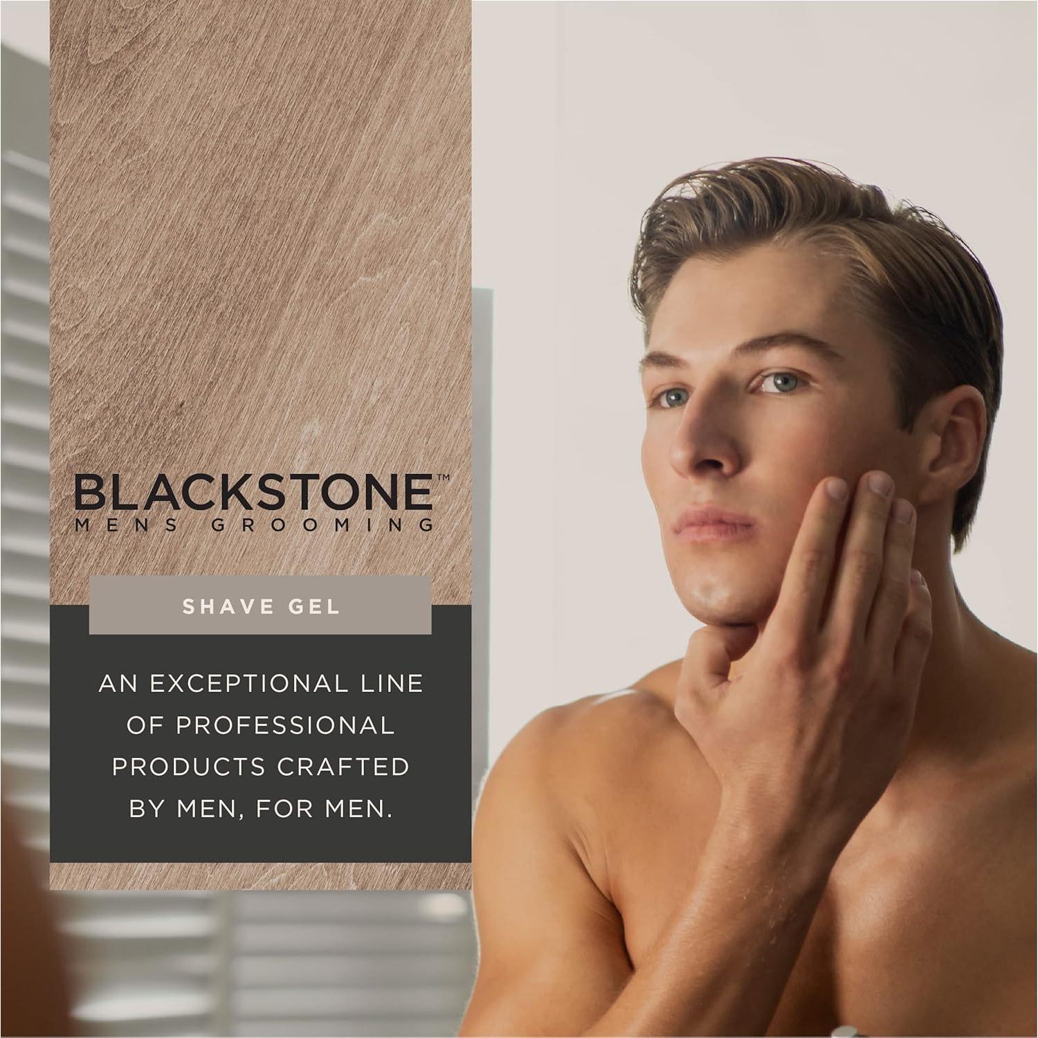 Gel de Afeitado Suave Blackstone 170g - Sin Espuma, Hidrata y Refresca