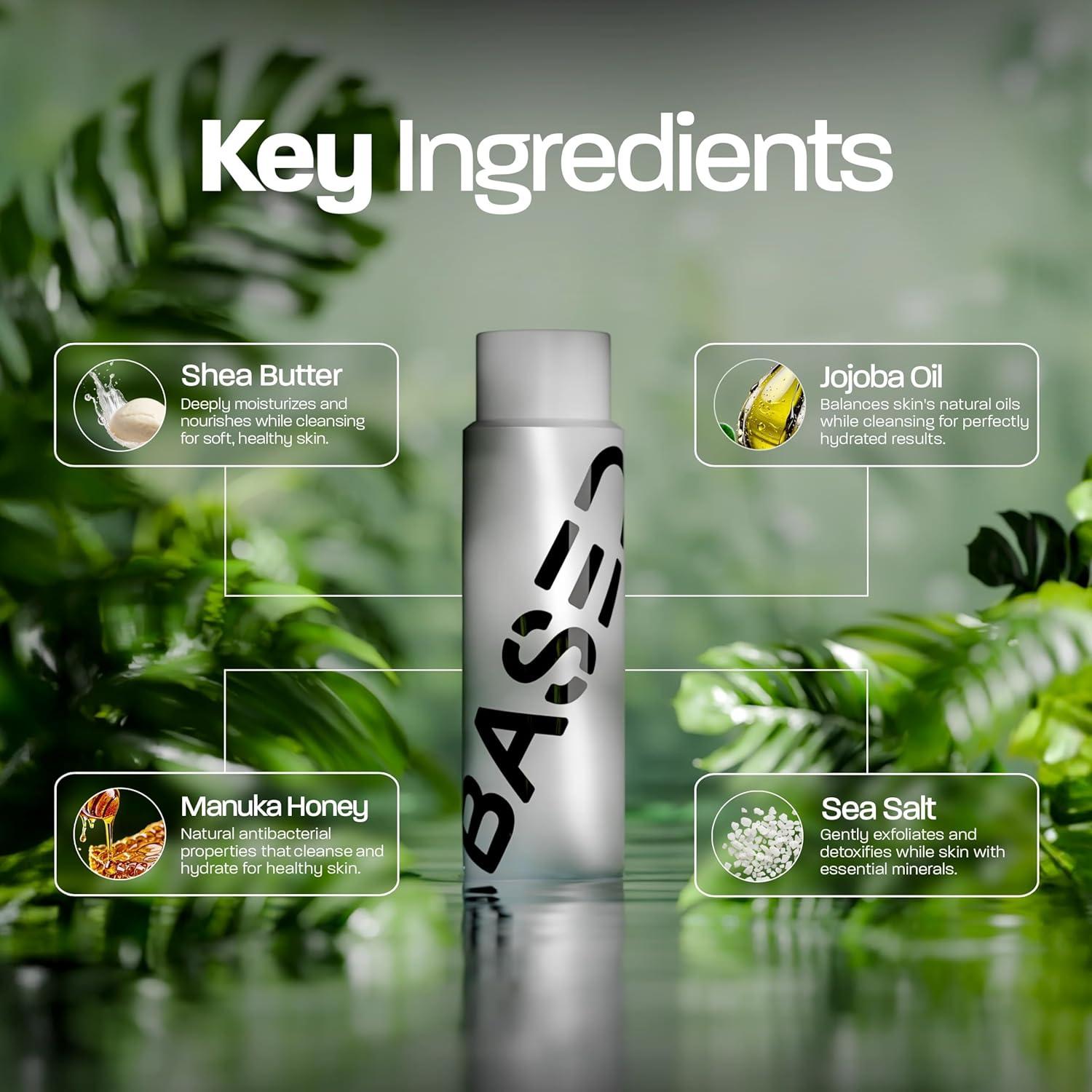 Gel de Cuerpo Natural para Hombres Based Bodyworks 473ml Sándalo