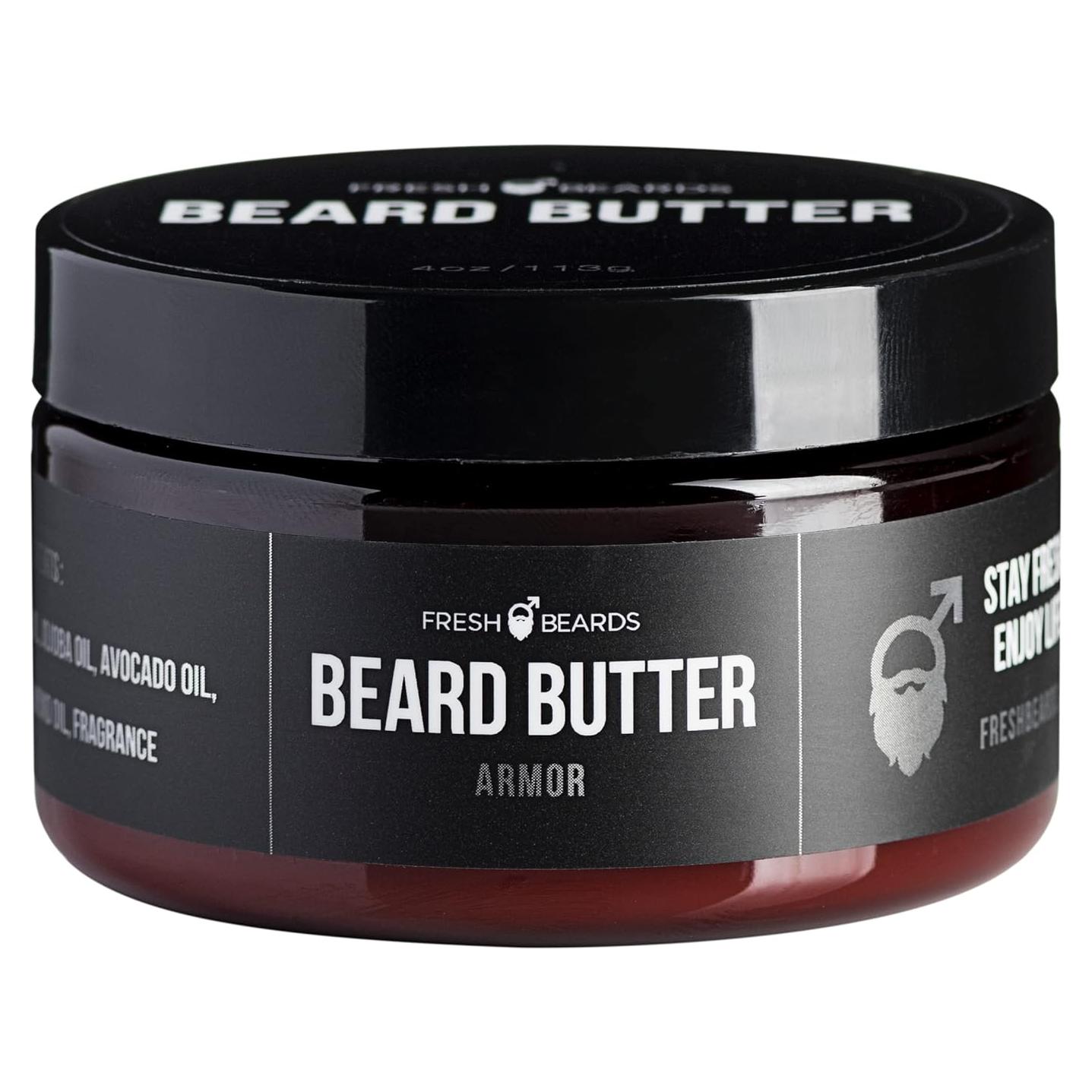 Mantequilla para Barba Fresh Beards Armor - Sándalo y Bourbon
