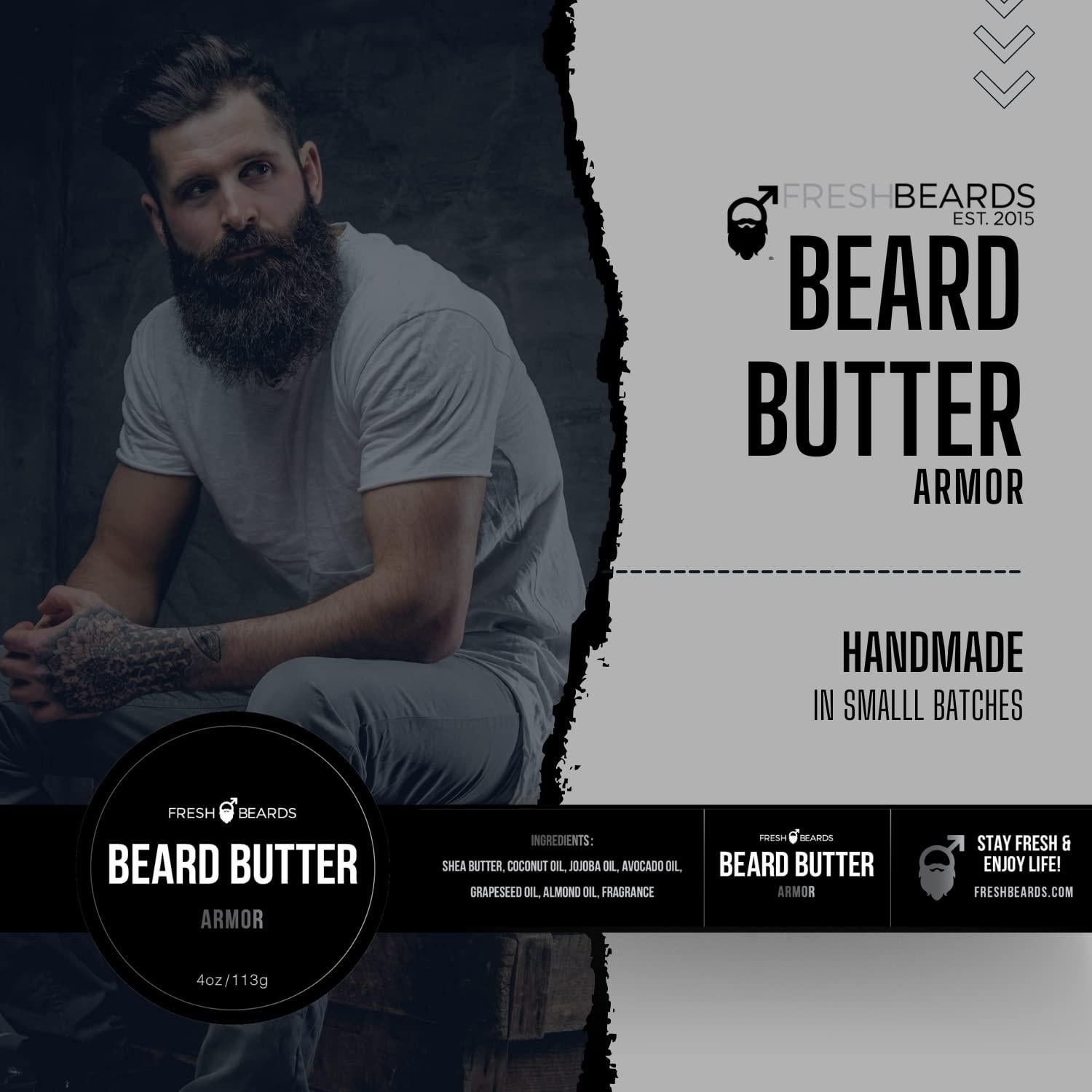 Mantequilla para Barba Fresh Beards Armor - Sándalo y Bourbon