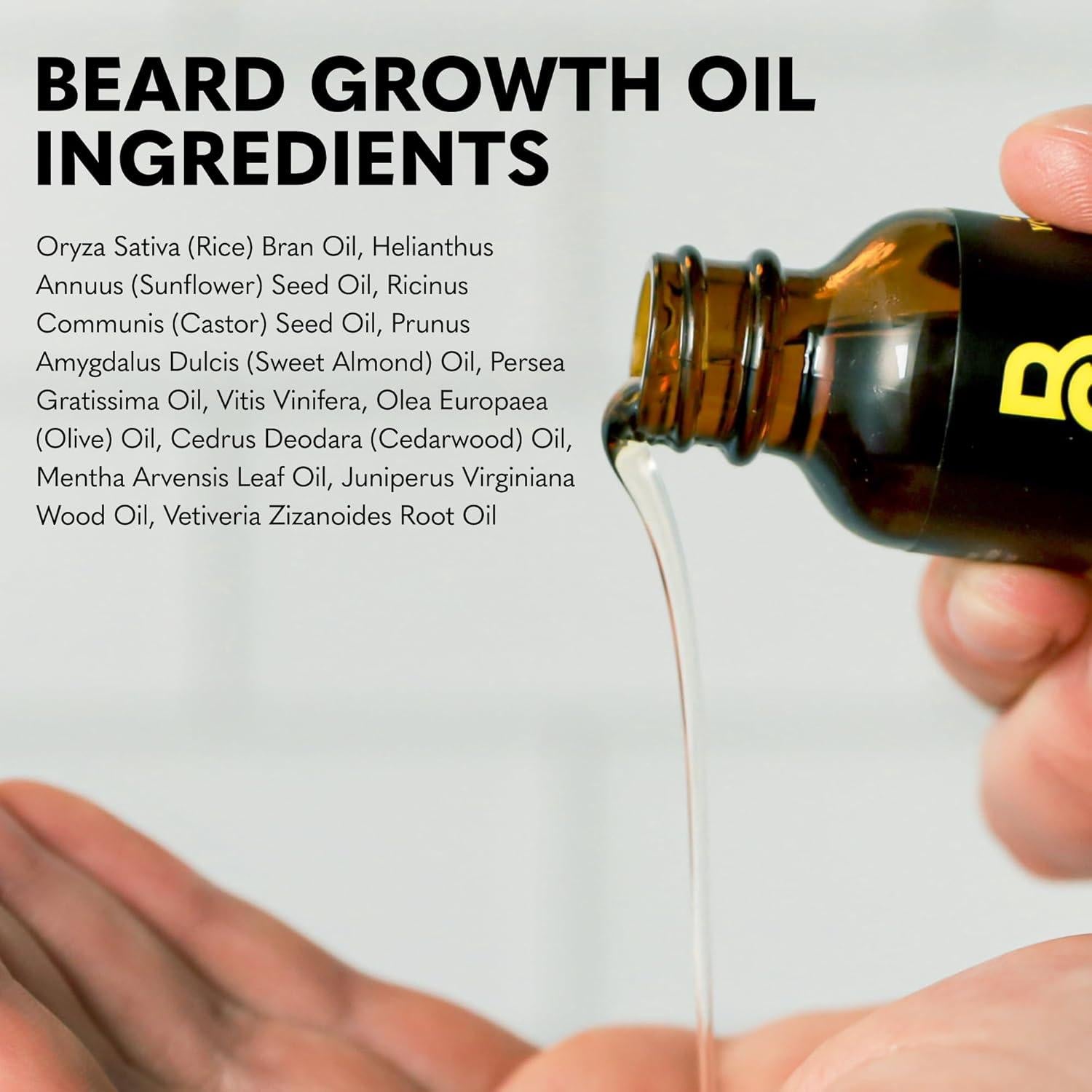 Kit de Crecimiento de Barba The Beard Club - Derma Roller, Aceite y Balsamo