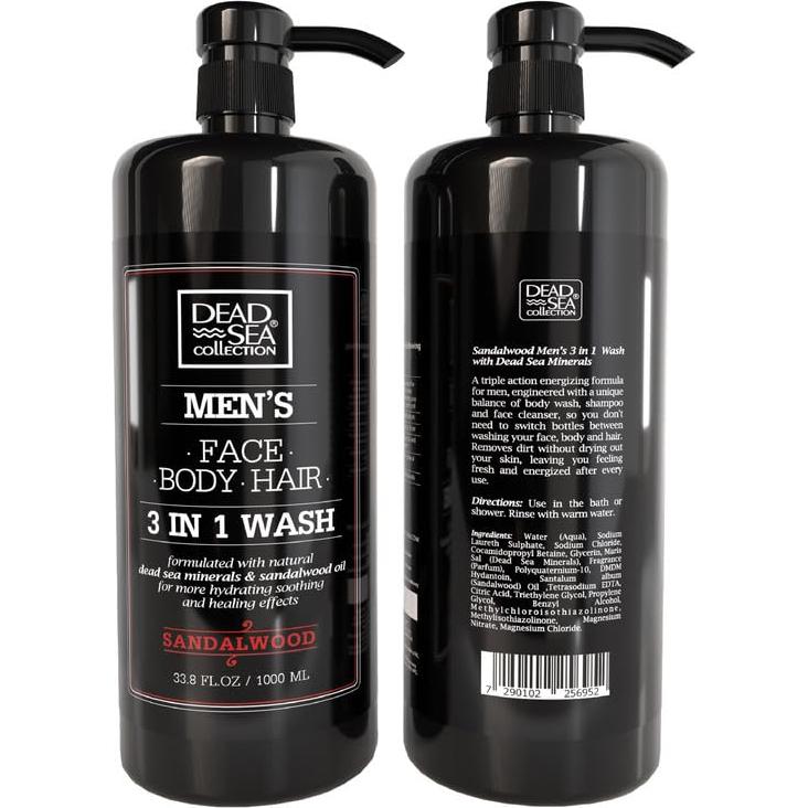 Gel de Ducha 3 en 1 Sándalo Colección del Mar Muerto 2000 ml