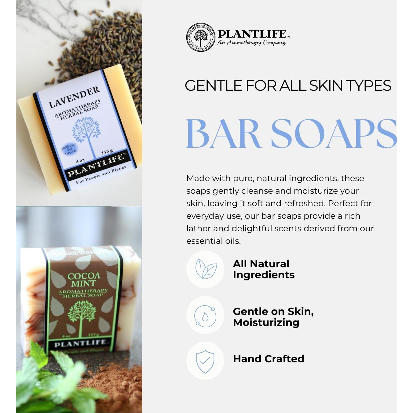 Jabón de Barra Pachulí Plantlife 113g - Hidratante y Calmante