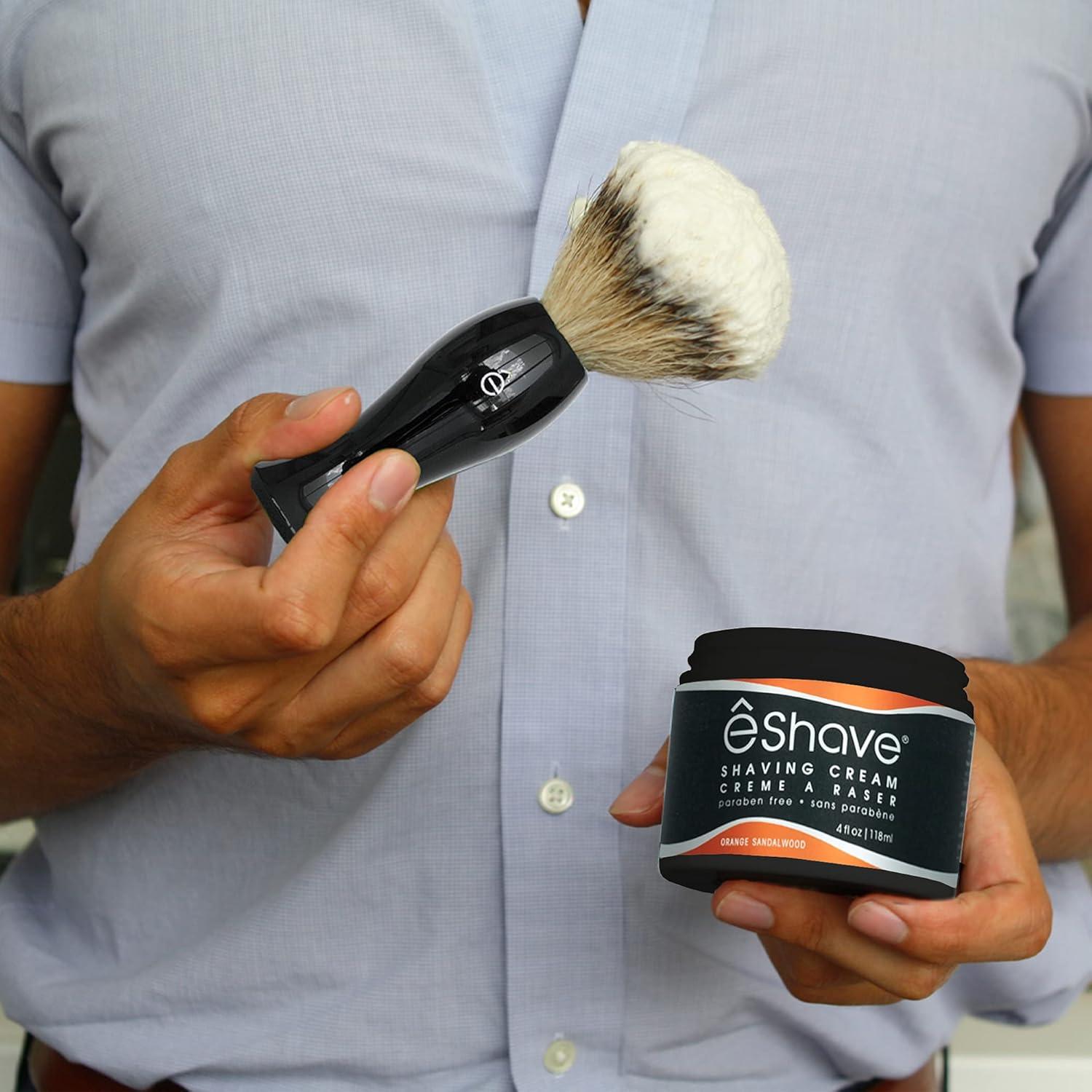 Crema de Afeitar eShave Sándalo Naranja 152g - Suave y Sin Irritación
