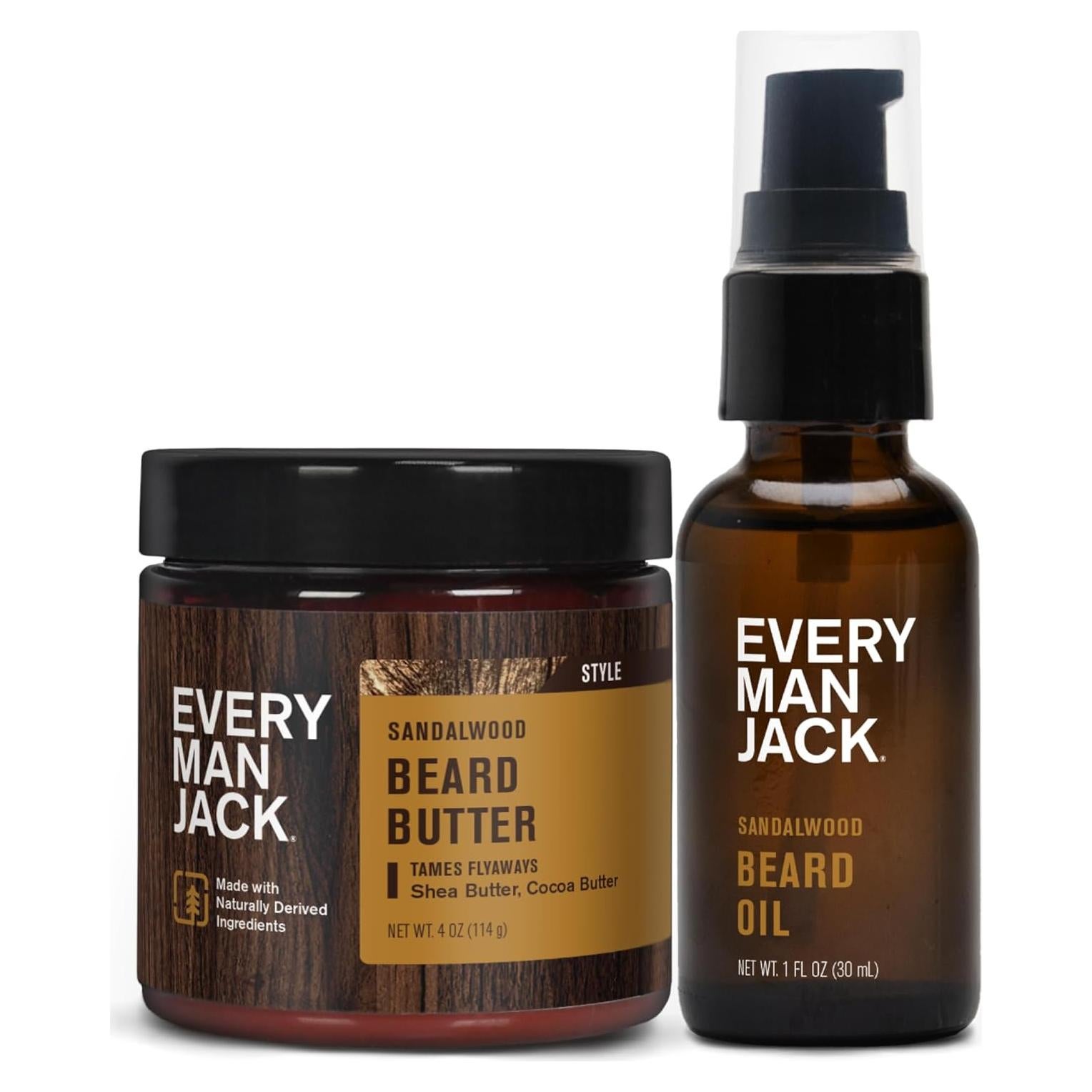 Aceite y Mantequilla para Barba Every Man Jack Sándalo 226g