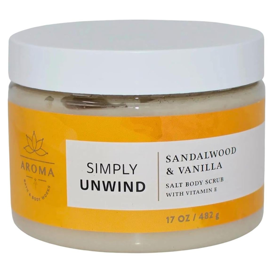 Exfoliante Corporal Bath & Body Works Sándalo y Vainilla 450g
