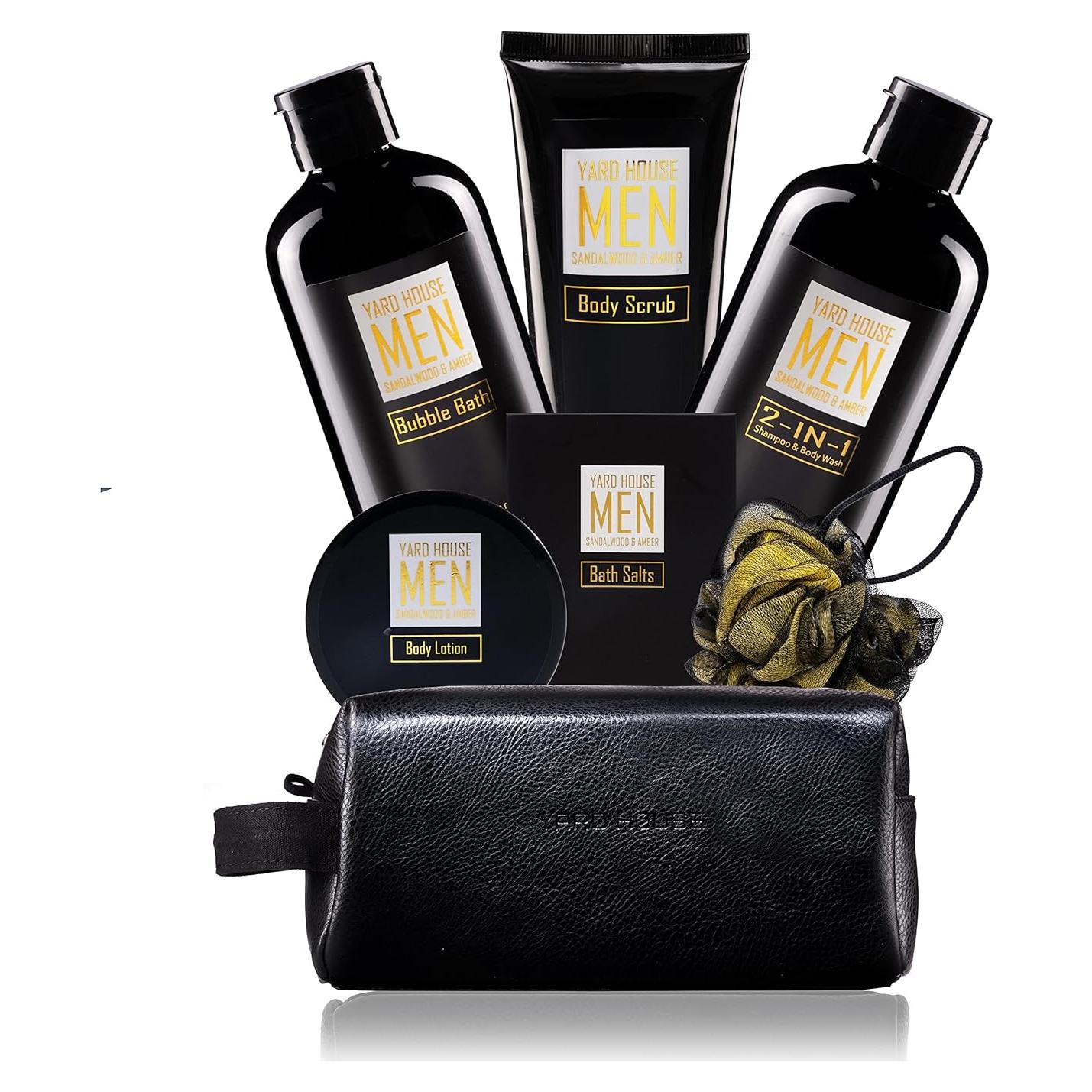 Kit de Spa para Hombre YARD HOUSE - 7 Piezas Sándalo Ámbar