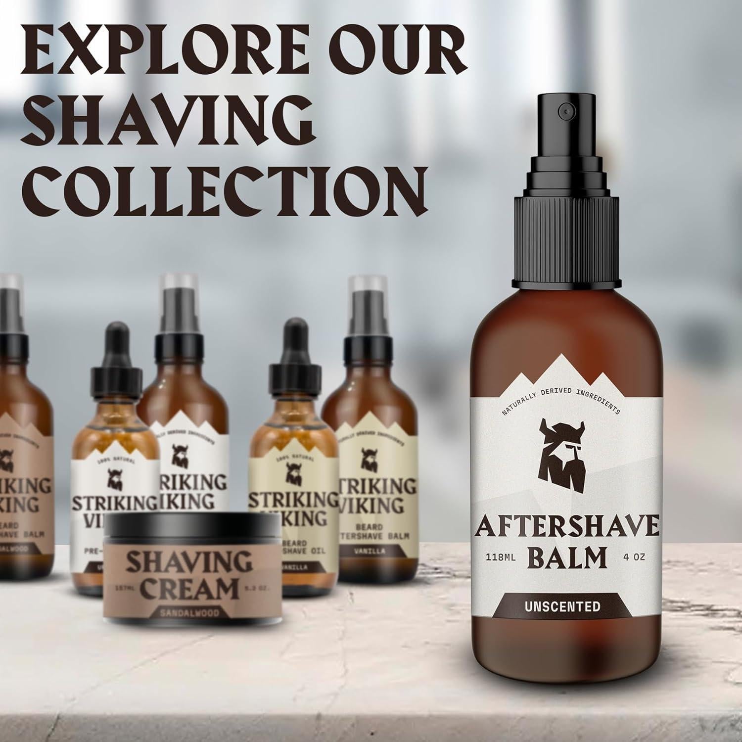 Bálsamo Aftershave Sin Fragancia Striking Viking 118 ml