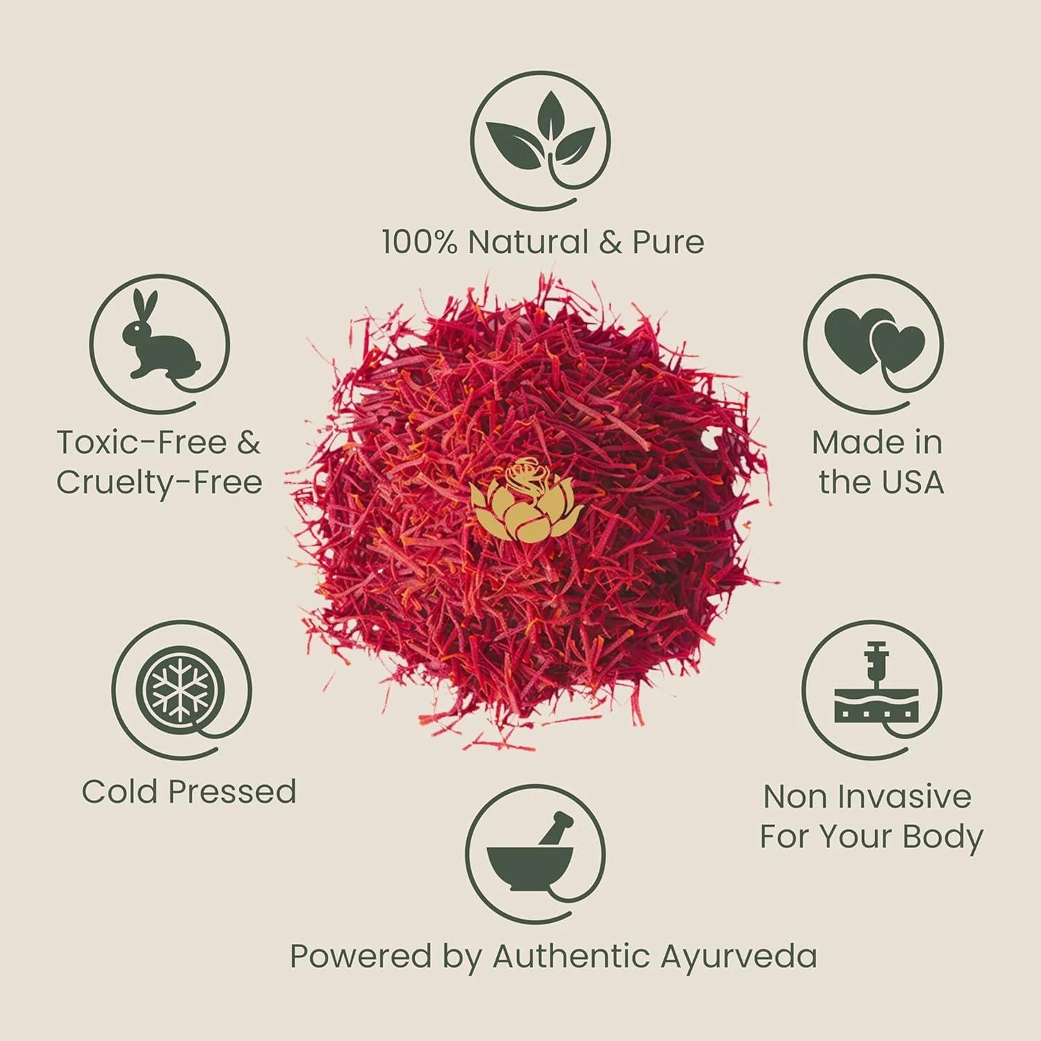 Aceite Kumkumadi Shankara Aroma a Rosa 18ml - Cuidado Facial