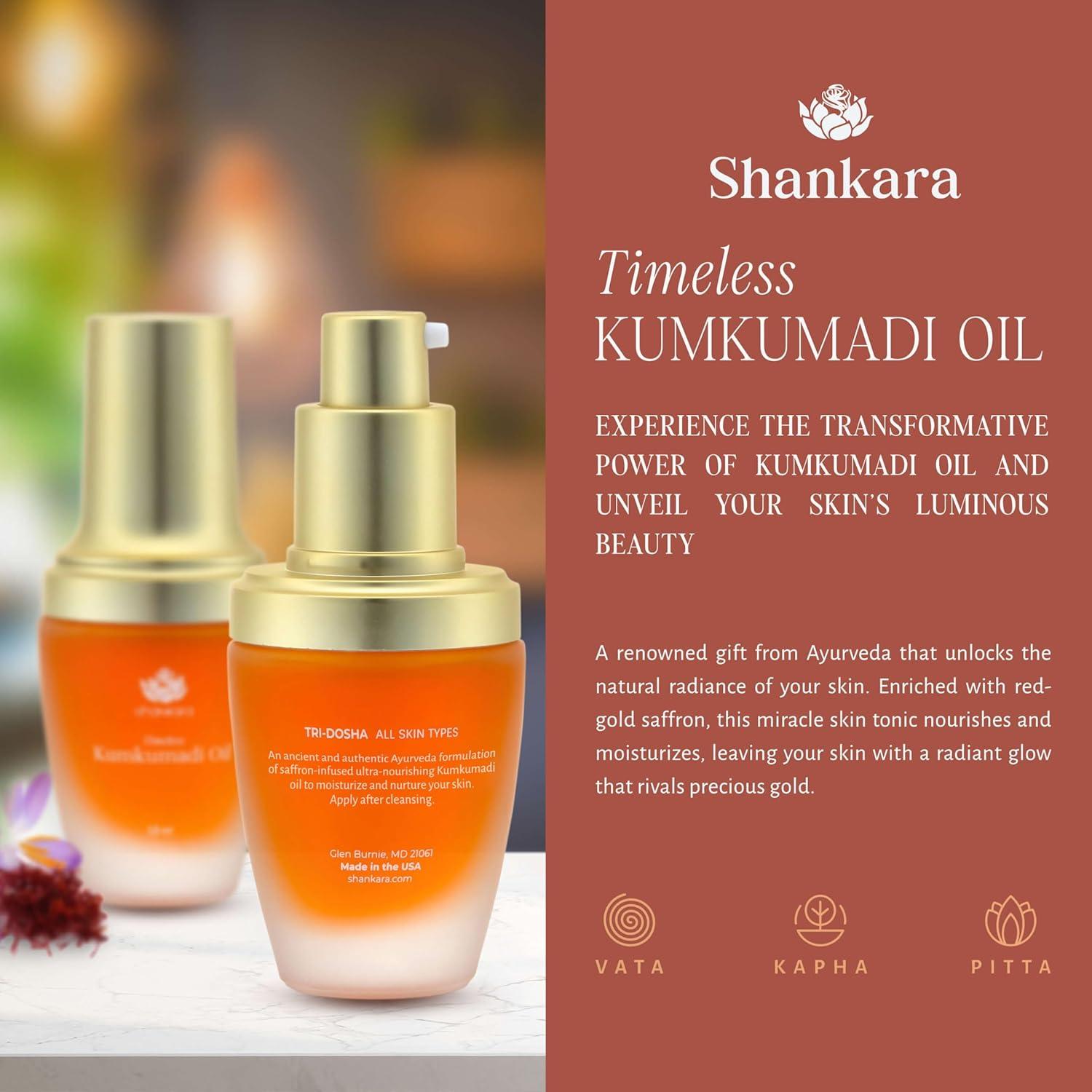Aceite Kumkumadi Shankara Aroma a Rosa 18ml - Cuidado Facial