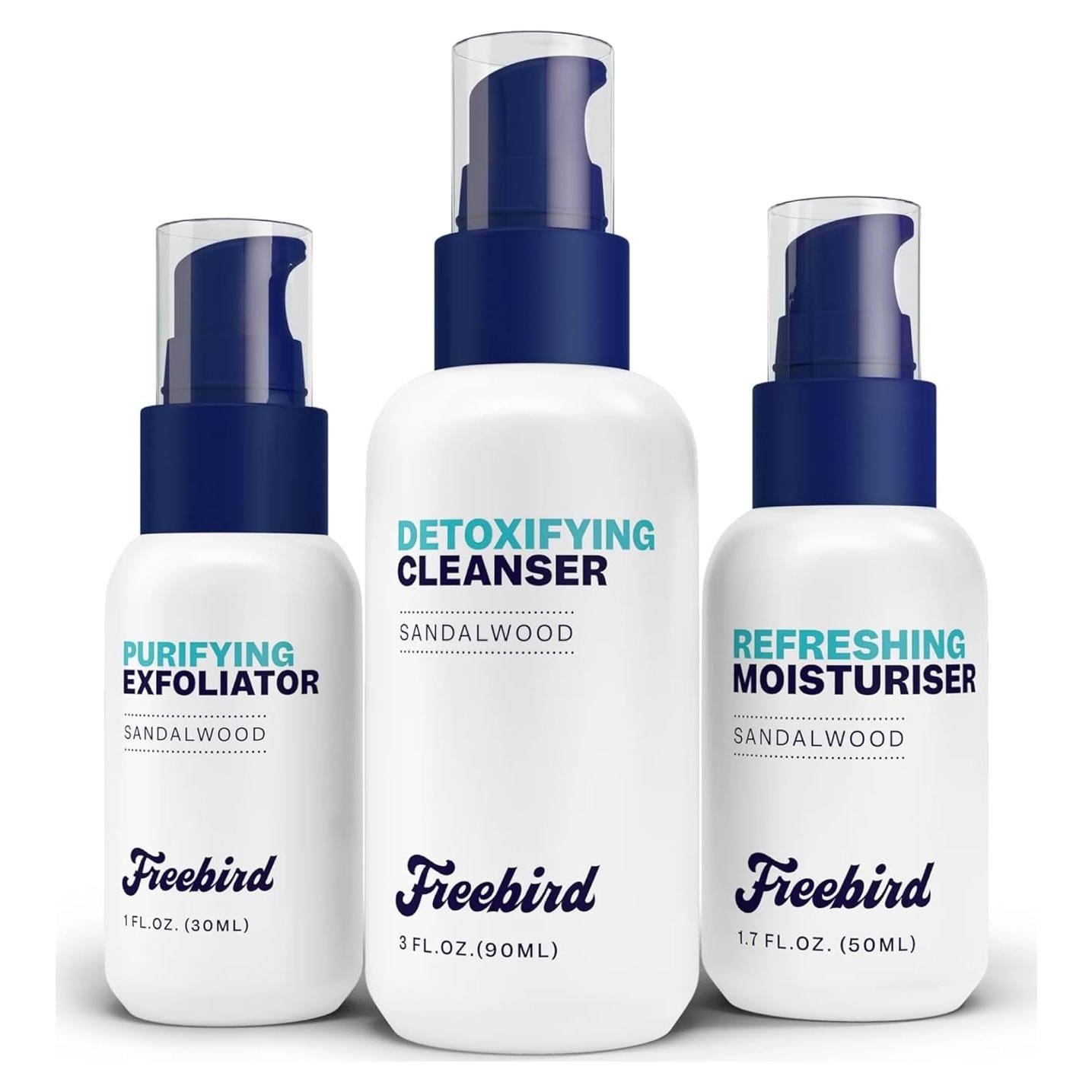 Kit de Cuidado del Cuero Cabelludo Freebird 3 en 1 - Limpiador, Exfoliante y Hidratante