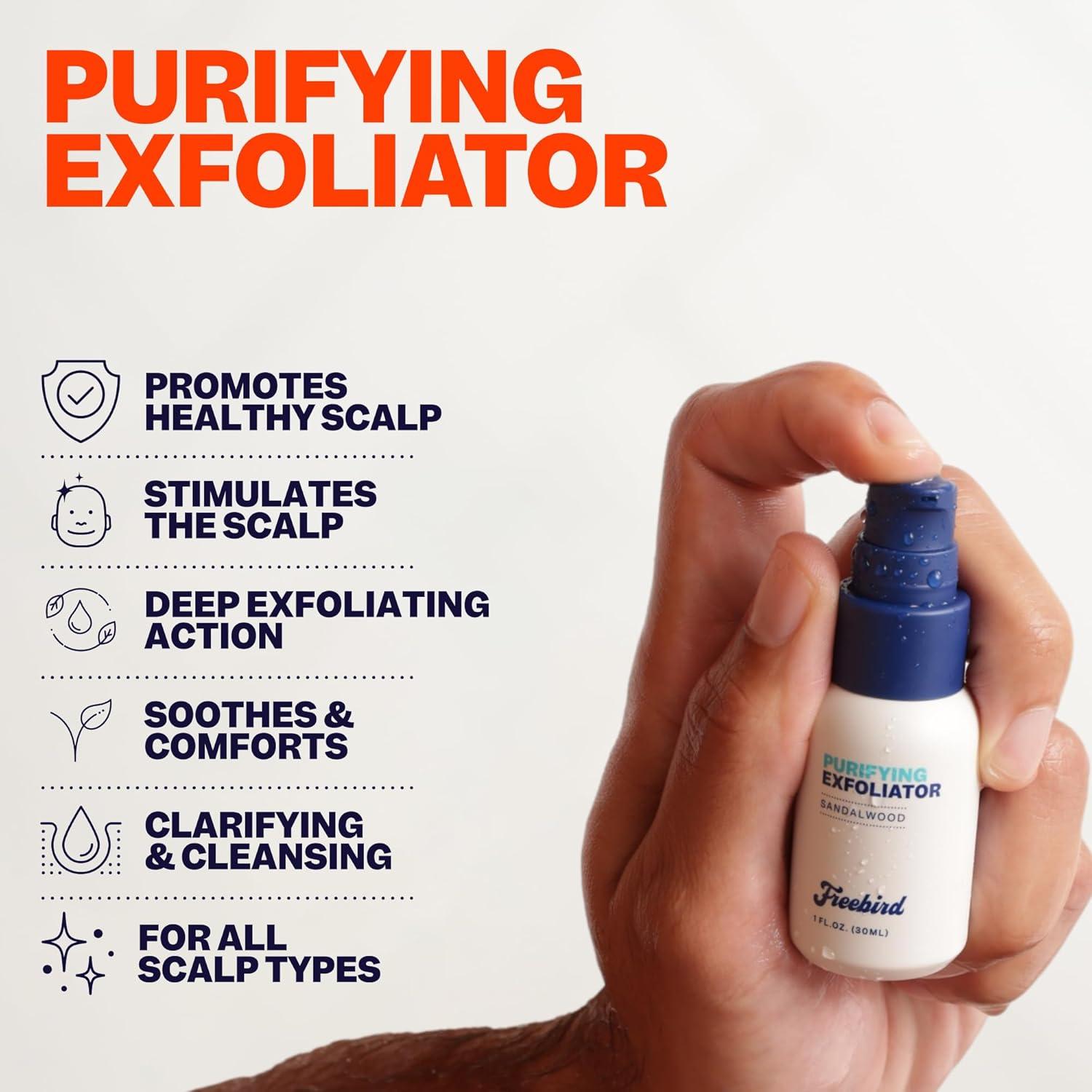 Kit de Cuidado del Cuero Cabelludo Freebird 3 en 1 - Limpiador, Exfoliante y Hidratante